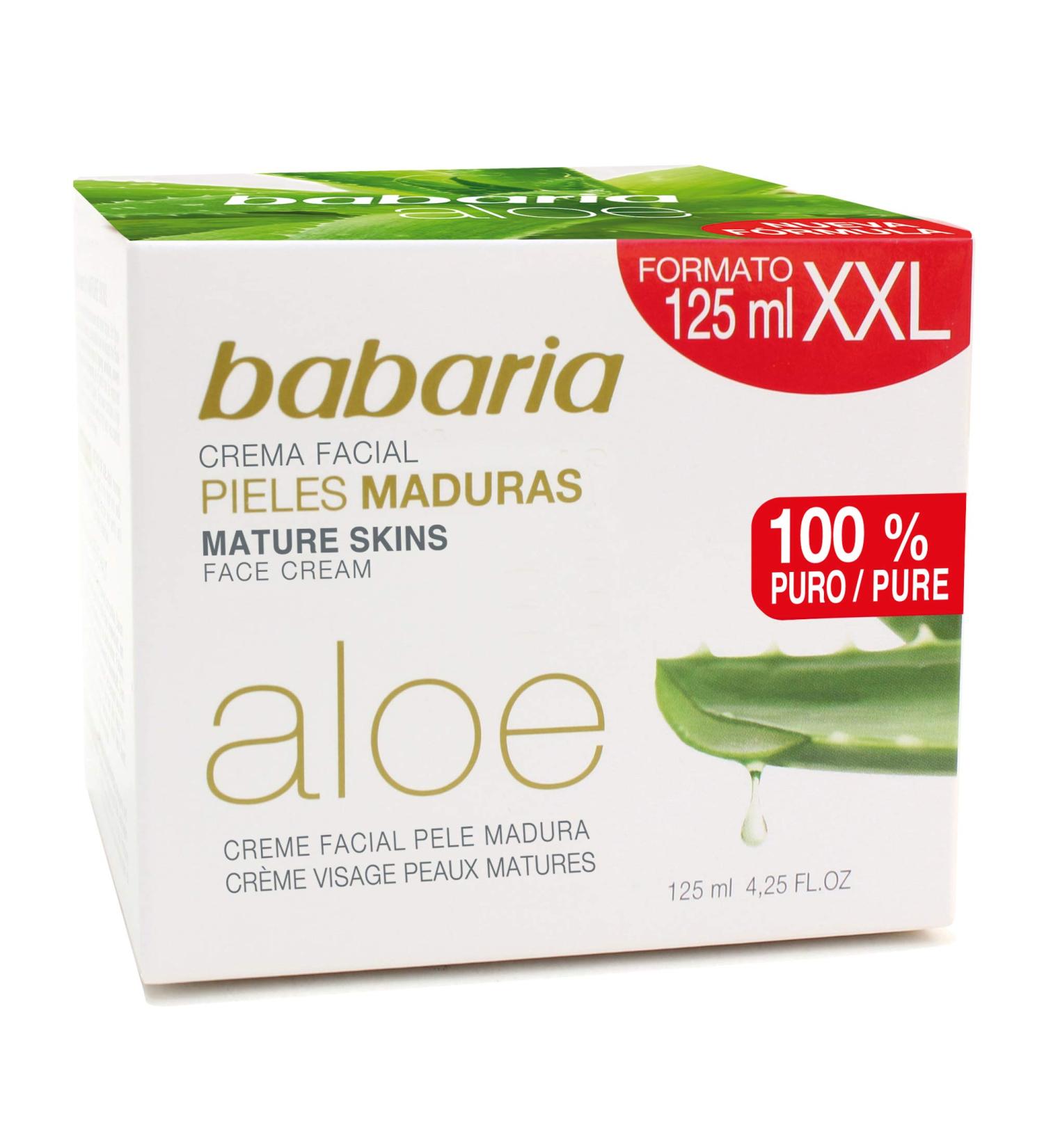 Babaria Aloe Vera Crema Facial Nutritiva Piel Madura 125 ml