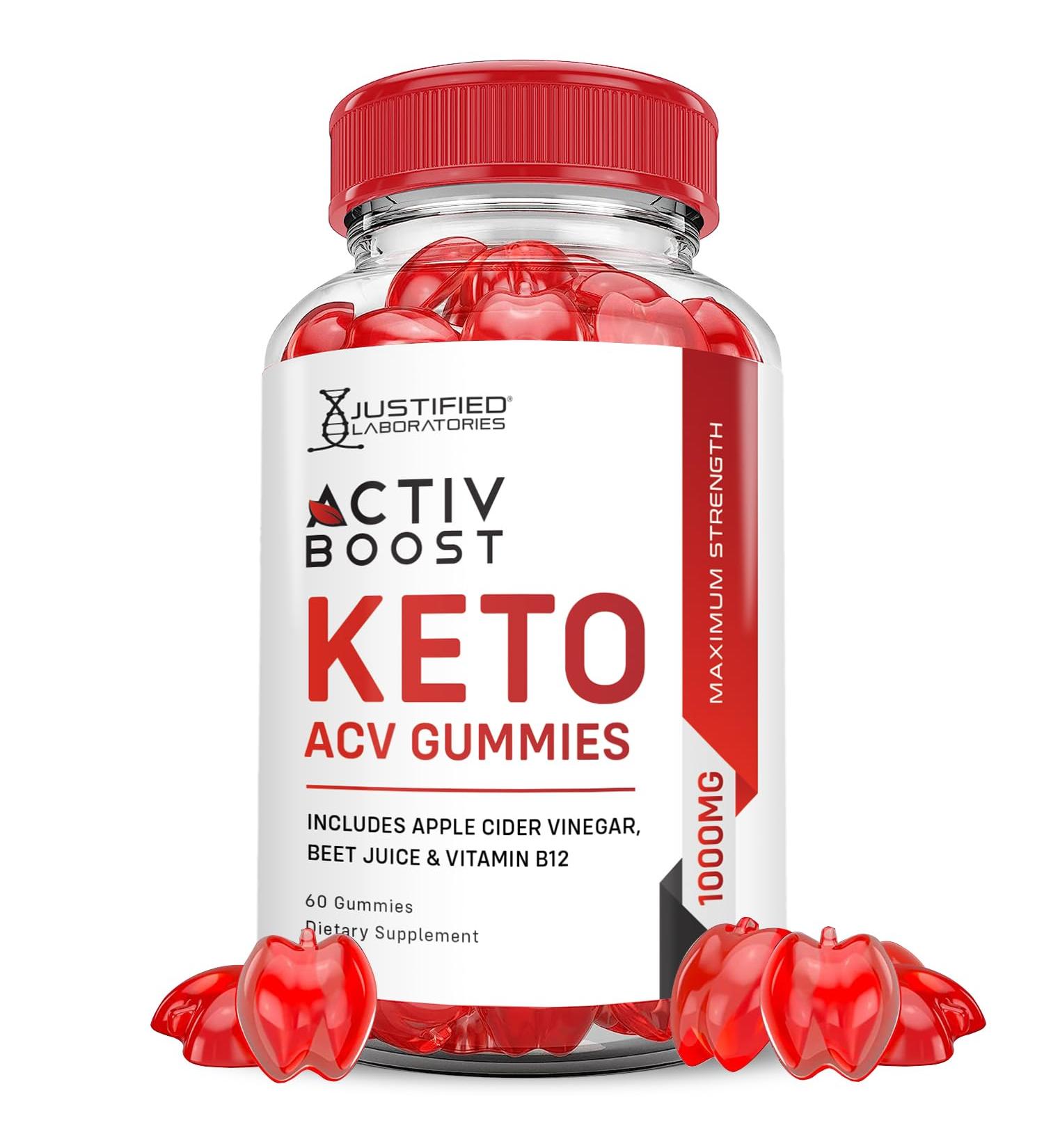 Buy Activboost Keto ACV Gummies 1000MG - Vegan Non-GMO Apple Cider Vinegar with Pomegranate & Beet Juice - 60 Count - Buy Online on GoSupps.com