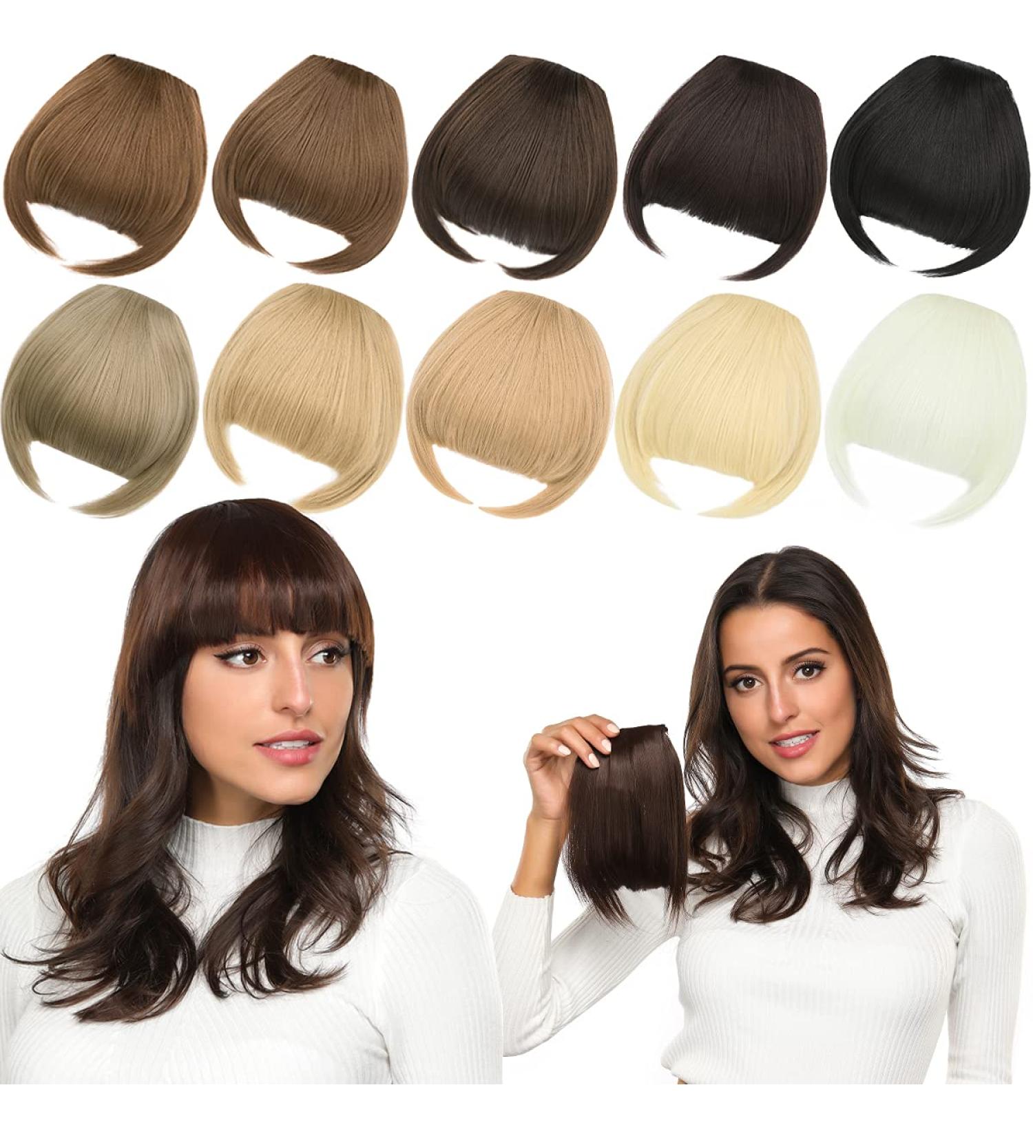 ROSEBUD Synthetic Bangs Hair Clip in Extensions - Natural Black - Buy Online on GoSupps.com