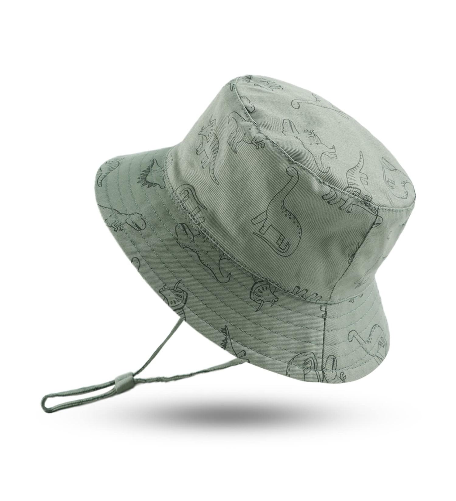 XIAOHAWANG Baby Boy Sun Hat - Toddler Dinosaur Bucket Hat for Beach - 2-4 Years, Green - Buy Online on GoSupps.com