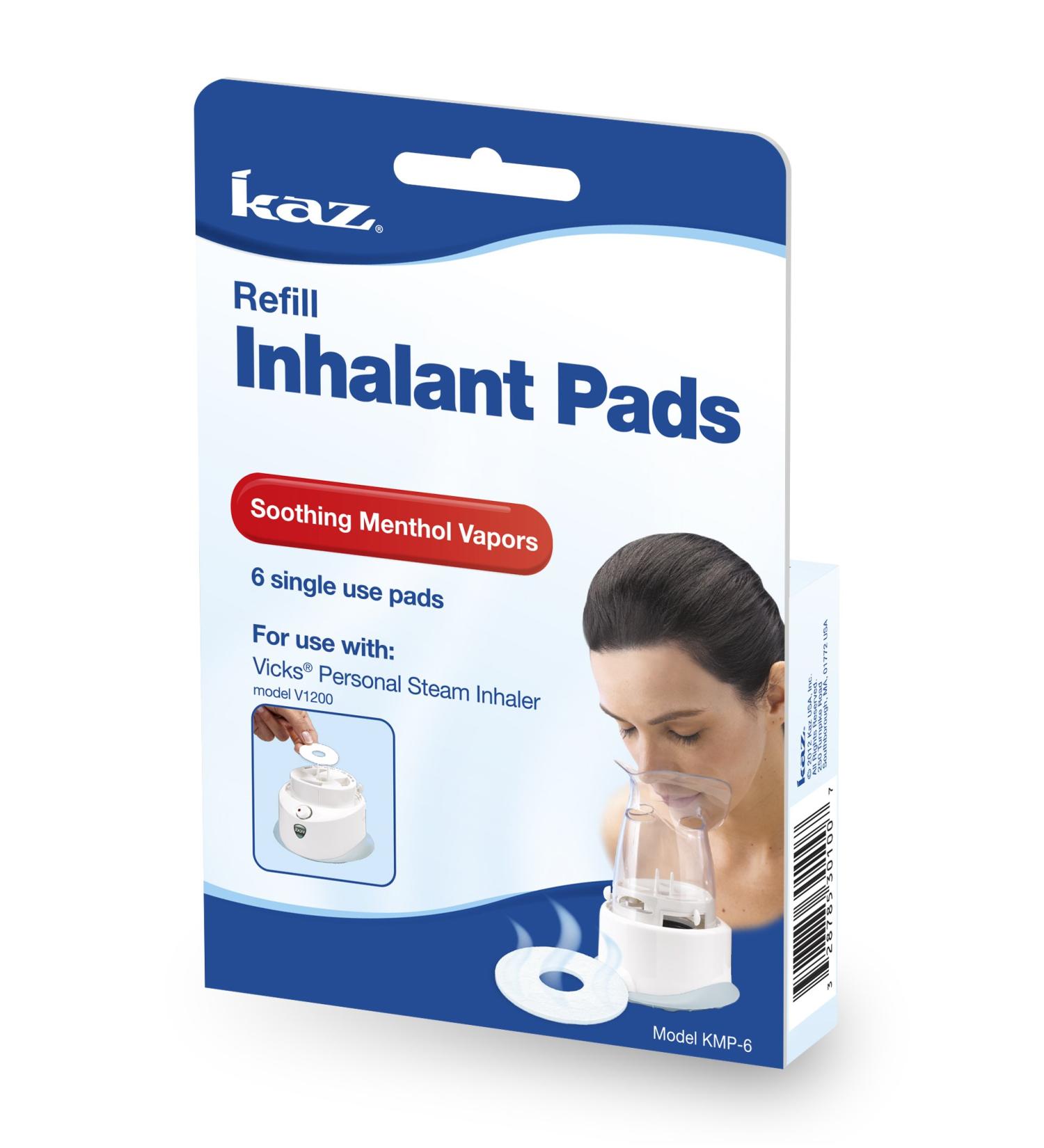 Kaz Aromatic Inhalant Pads, 6 Count