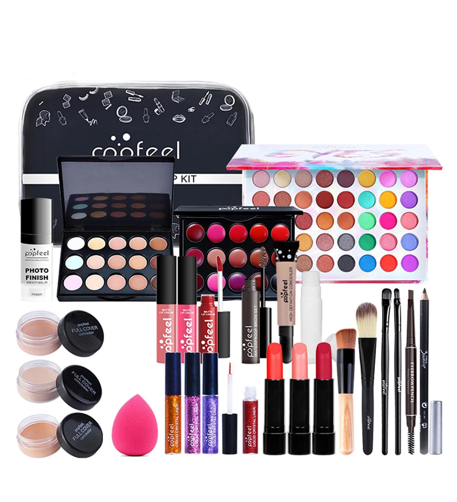 Yiida Professional All-in-One Makeup Set | Complete Gift Set for Women & Girls | Essential Makeup Starter Kit with Brushes Eyeshadow & Foundation - Buy Online on GoSupps.com