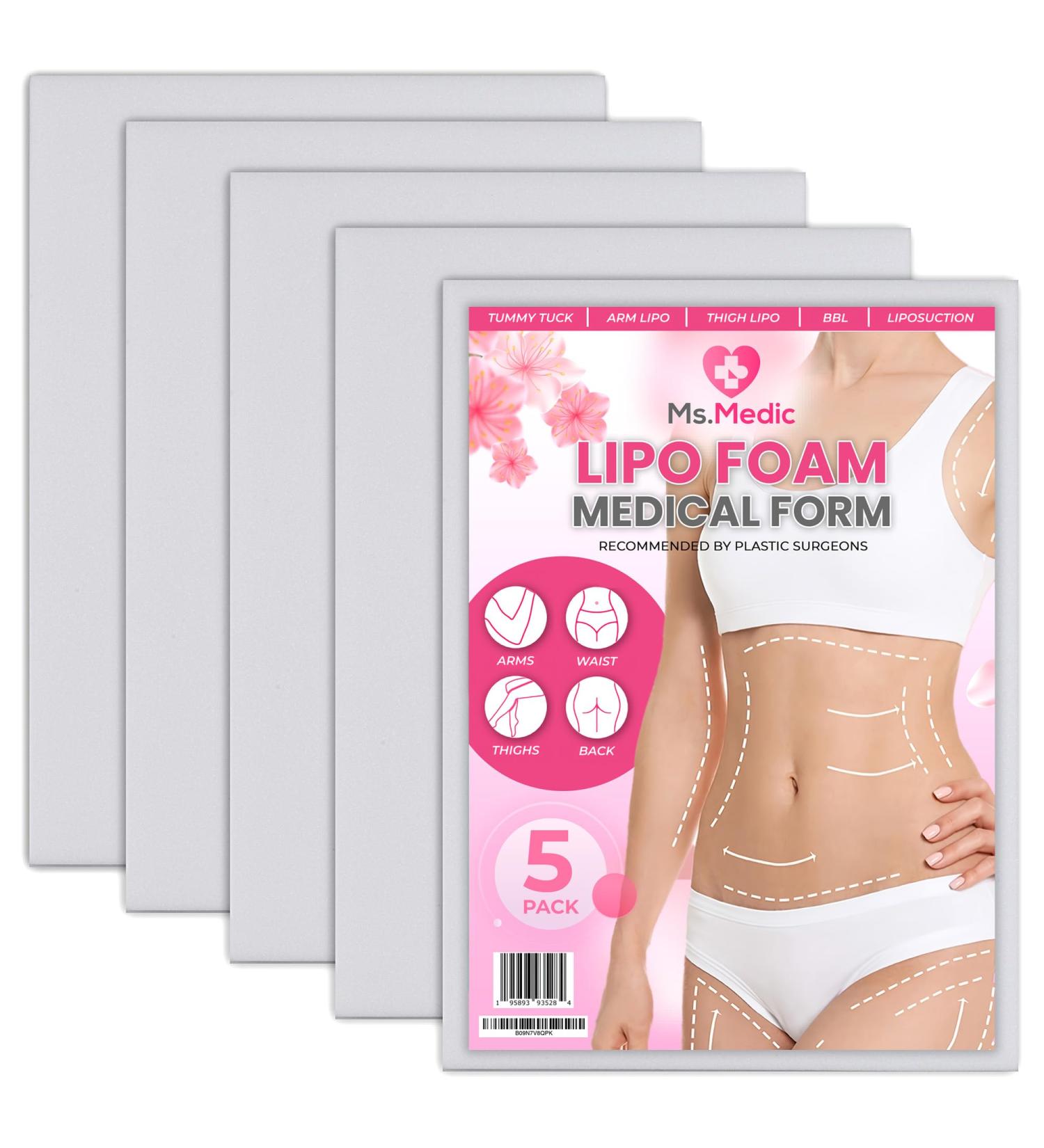 Buy 5 Pack Lipo Foam Ab Board - Essential for Post Surgery Liposuction Tummy Tucks & BBL - International Shipping Available - Buy Online on GoSupps.com