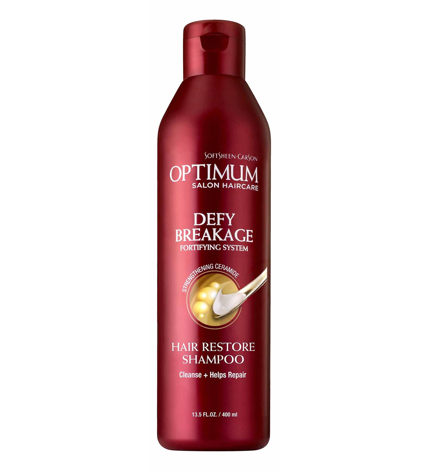SoftSheen-Carson Optimum Salon Haircare Defy Breakage Shampoo 13.5 fl oz - Fortifying Hair Restore Solution for Healthy Hair - Buy Online on GoSupps.com