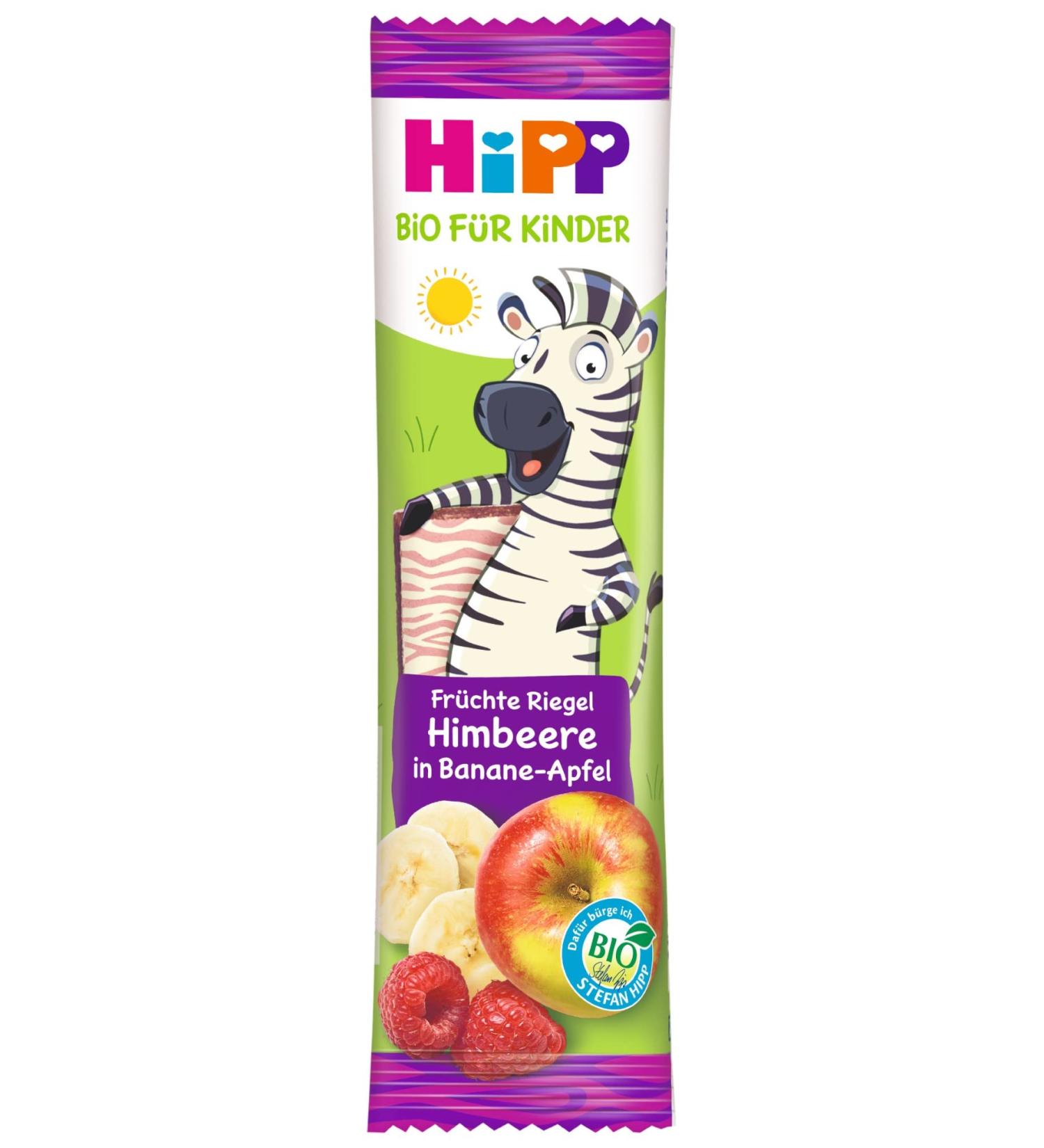 HiPP Organic for Children Fruit Bar DA31362 FR Raspberry-Banana-Apple 23g 23g Raspberry-Banana-Apple