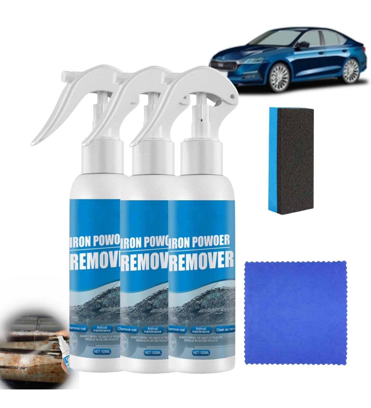 Cohbskj Multifunctional Rust Removal Spray Car Rust Removal Spray Iron Powder Remover For Car Car Maintenance Powder Spray Rust Remover Iron Cleaning (3PCS-100ml) - Buy Online on GoSupps.com