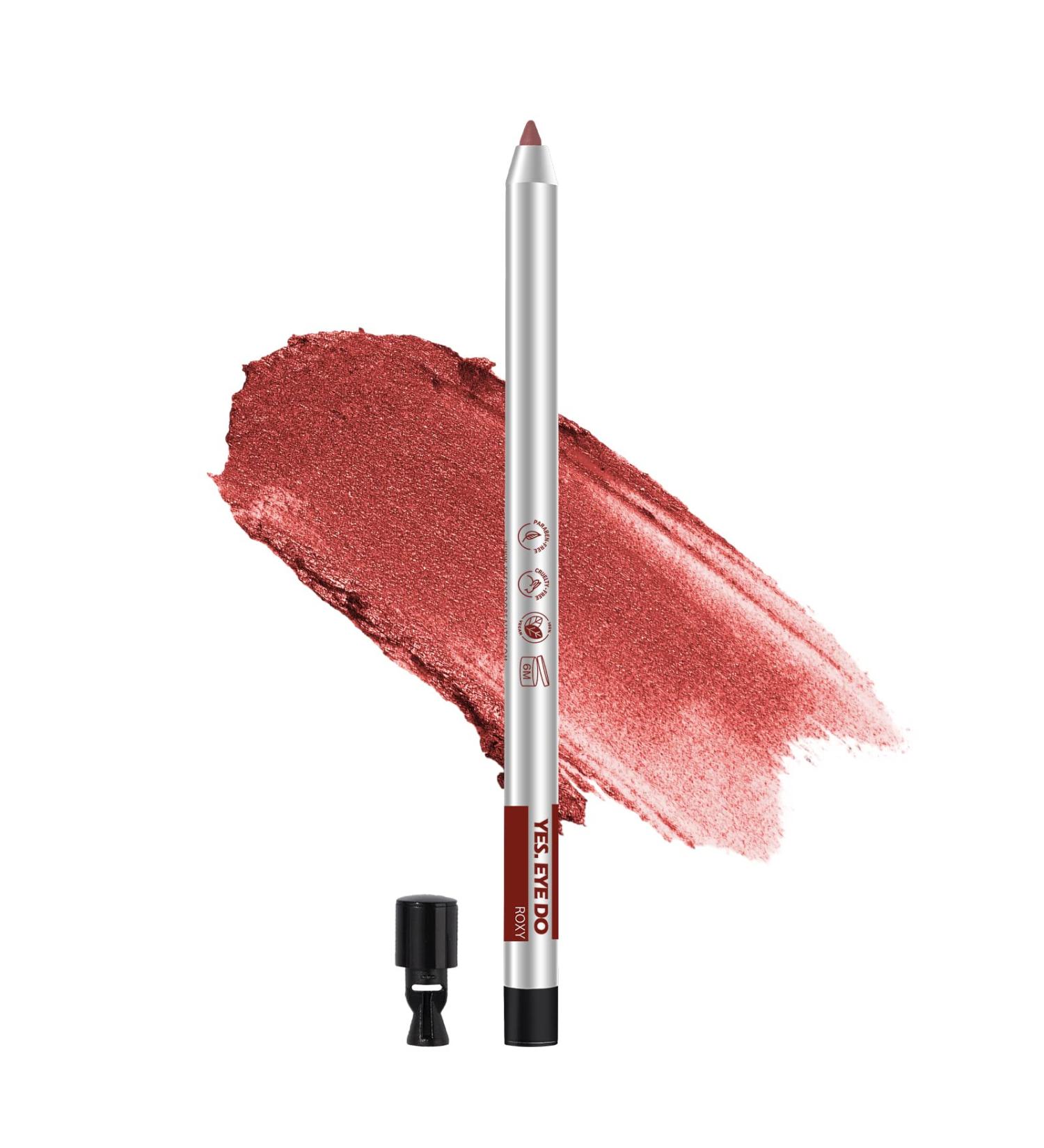 YES.EYE DO Gel Eyeliner Waterproof Smudgeproof Retractable Eyeliner Gel with built-in sharpener Colored Glitter Eyeliner Highly Pigmented and Creamy (Roxy) - Buy Online on GoSupps.com