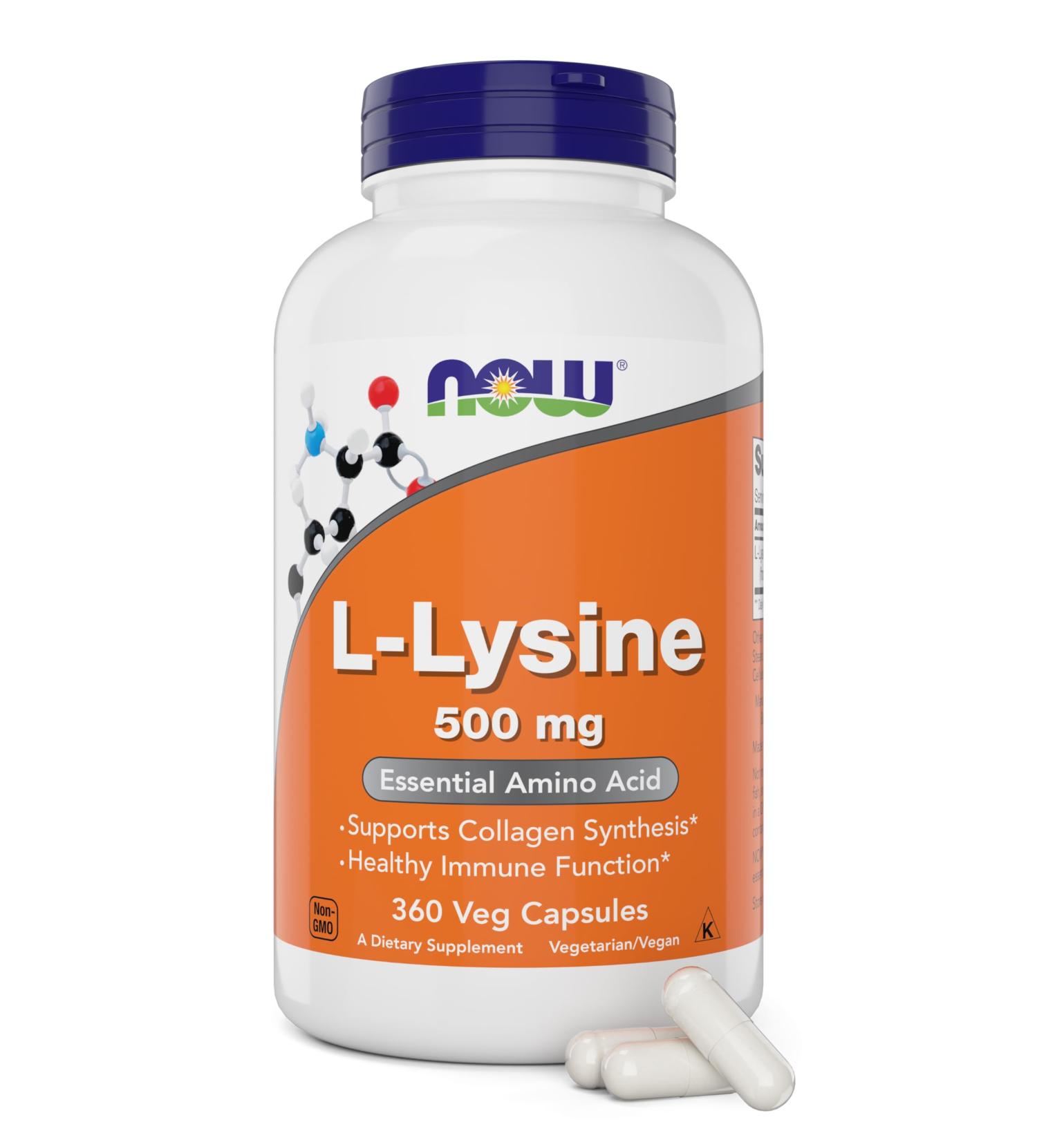 Buy Now L-Lysine 500 mg - 360 Capsules | Best Price & Fast International Shipping - Buy Online on GoSupps.com