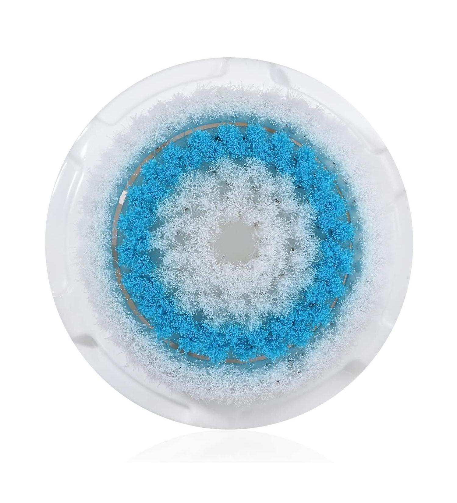 Facial Cleansing Brush Head Replacement - Exfoliating Brush Head for Acne-Prone, Clogged Pores & Sensitive Skin (Blue) - Buy Online on GoSupps.com