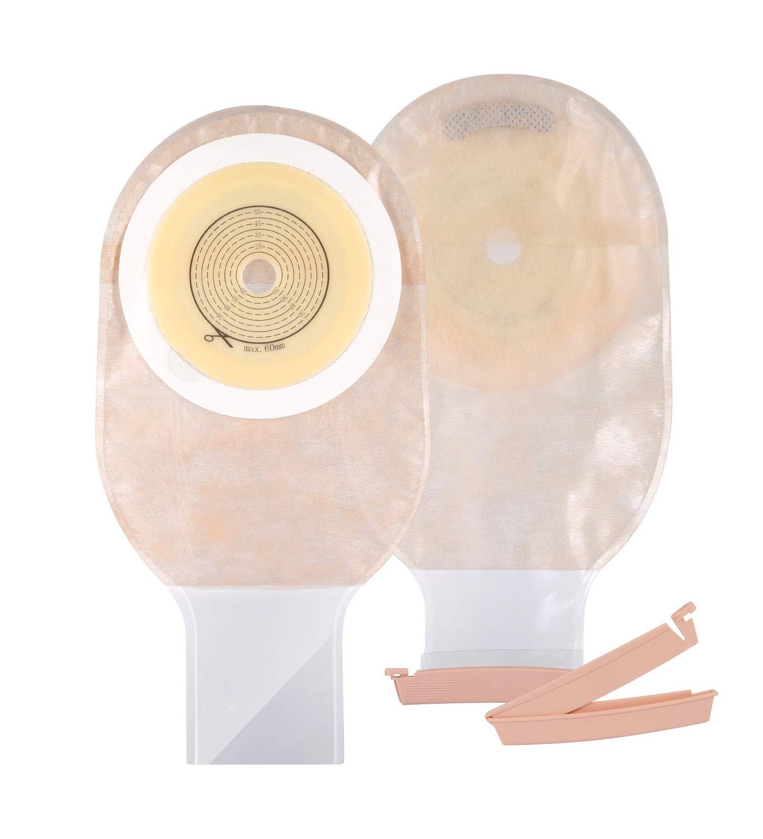 KONWEDA 20 PCS Colostomy Bags One Piece Drainable Pouches - Stoma Care for Ostomy Ileostomy, Cut-to-Fit Design - Buy Online on GoSupps.com