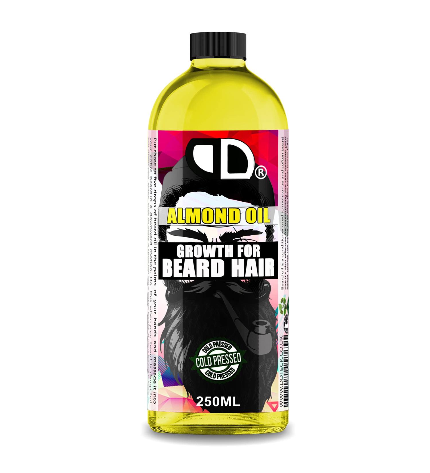 Huile d'amande bio de qualit sup rieure pour barbe et moustache - 250 ml