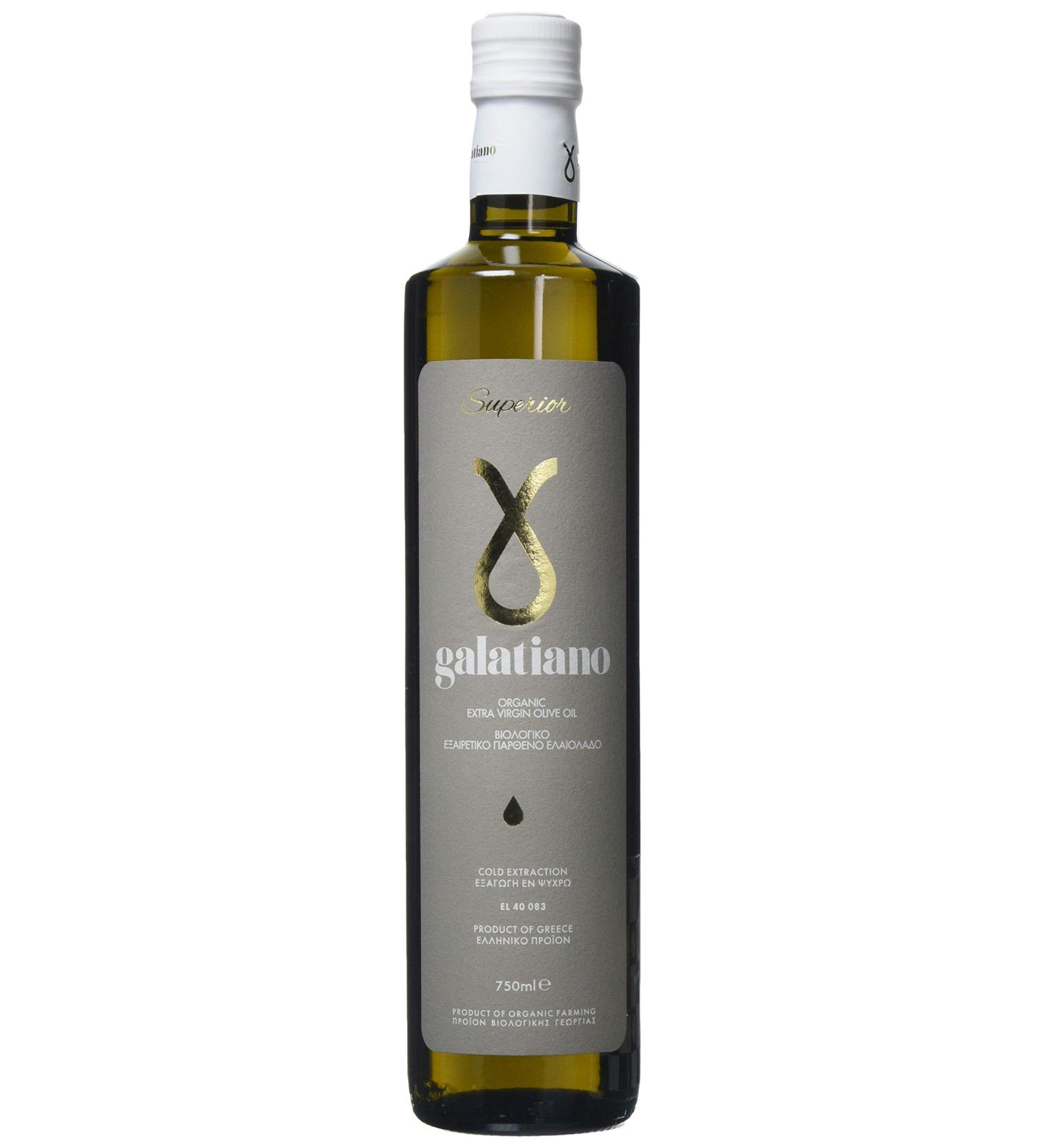 GALATIANO Superior Organic Extra Virgin Olive Oil Cold-Extracted 750 ml - Buy Online on GoSupps.com