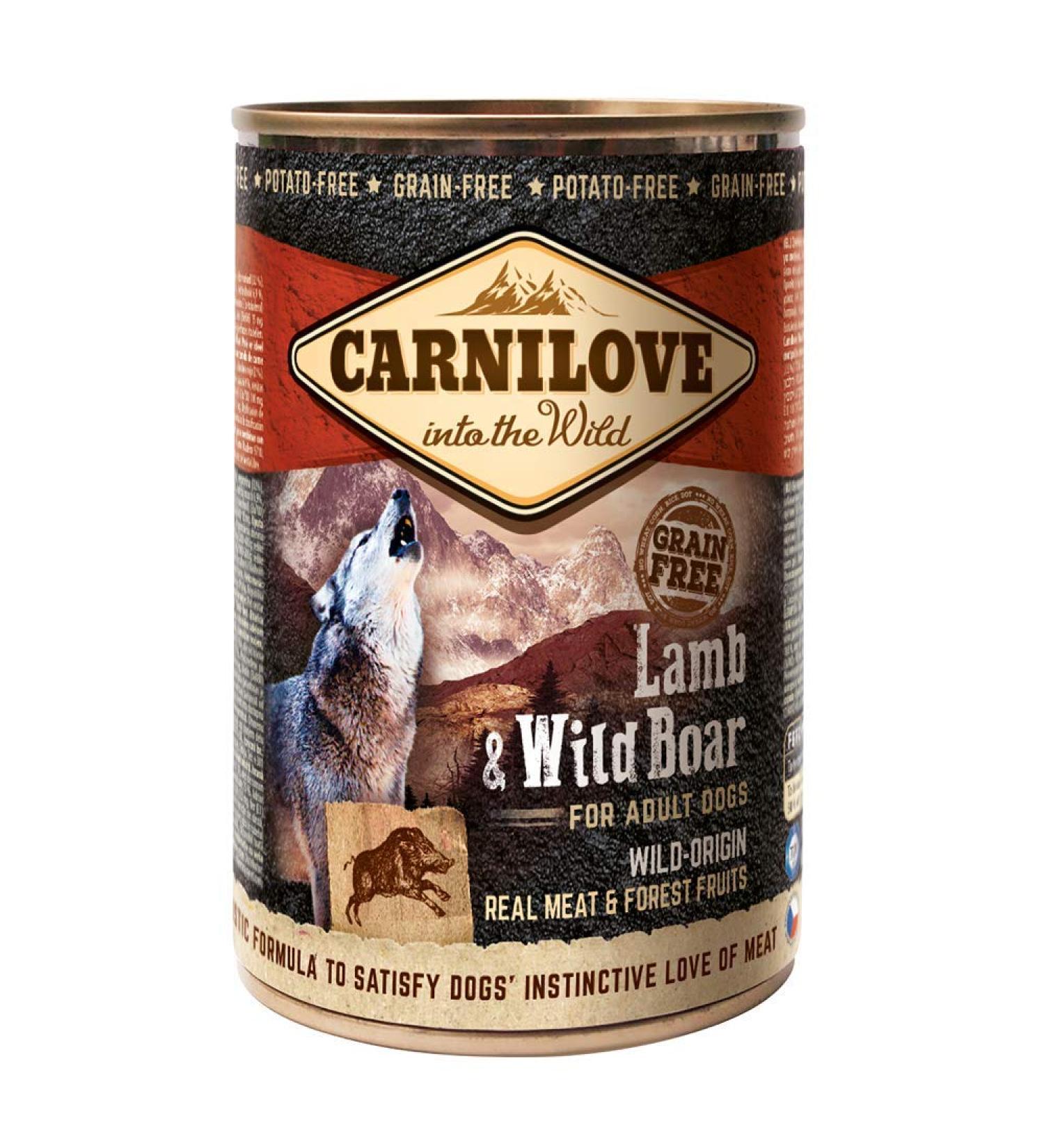 Carnilove Lamb & Wild Boar Lamb Wild Boar Grain Free Adult Dogs 400g