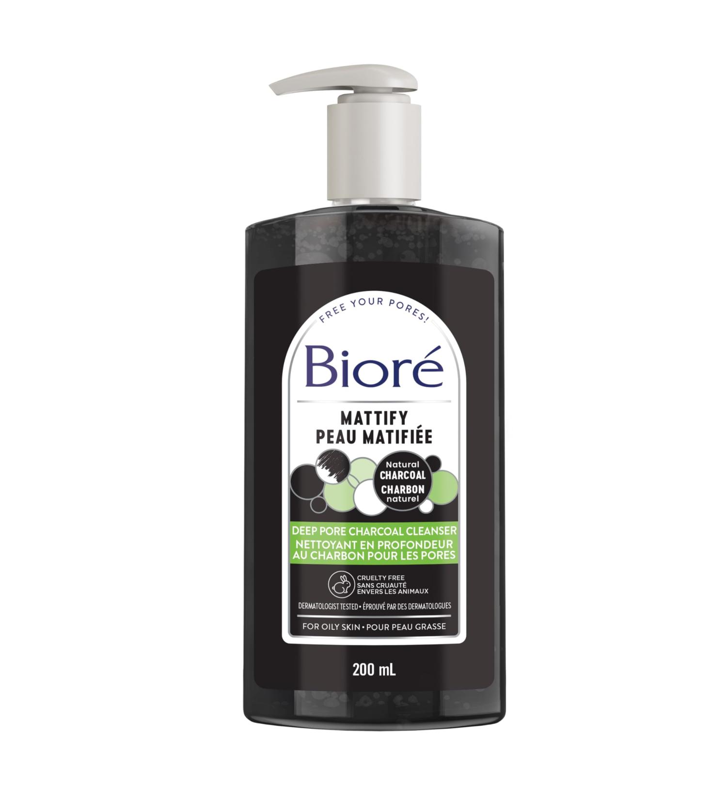 Biore Deep Pore Charcoal Cleanser Face Wash for Oily Skin (200 mL) - Packaging May Vary - Buy Online on GoSupps.com