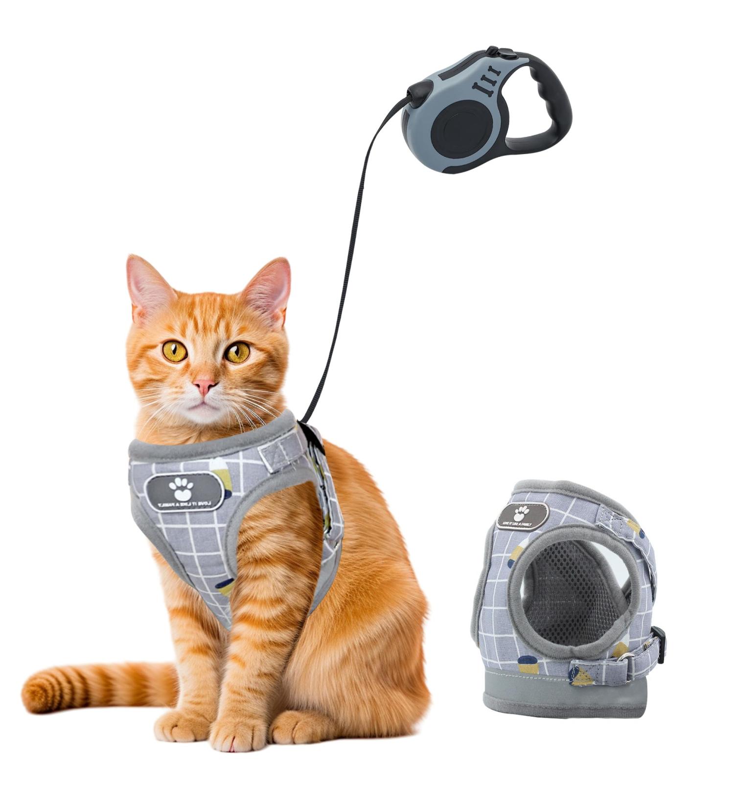 Outbreak-Proof Cat Dishes with 5m Leash Set | Automatic Retractable Cat & Dog Line - Buy Online on GoSupps.com