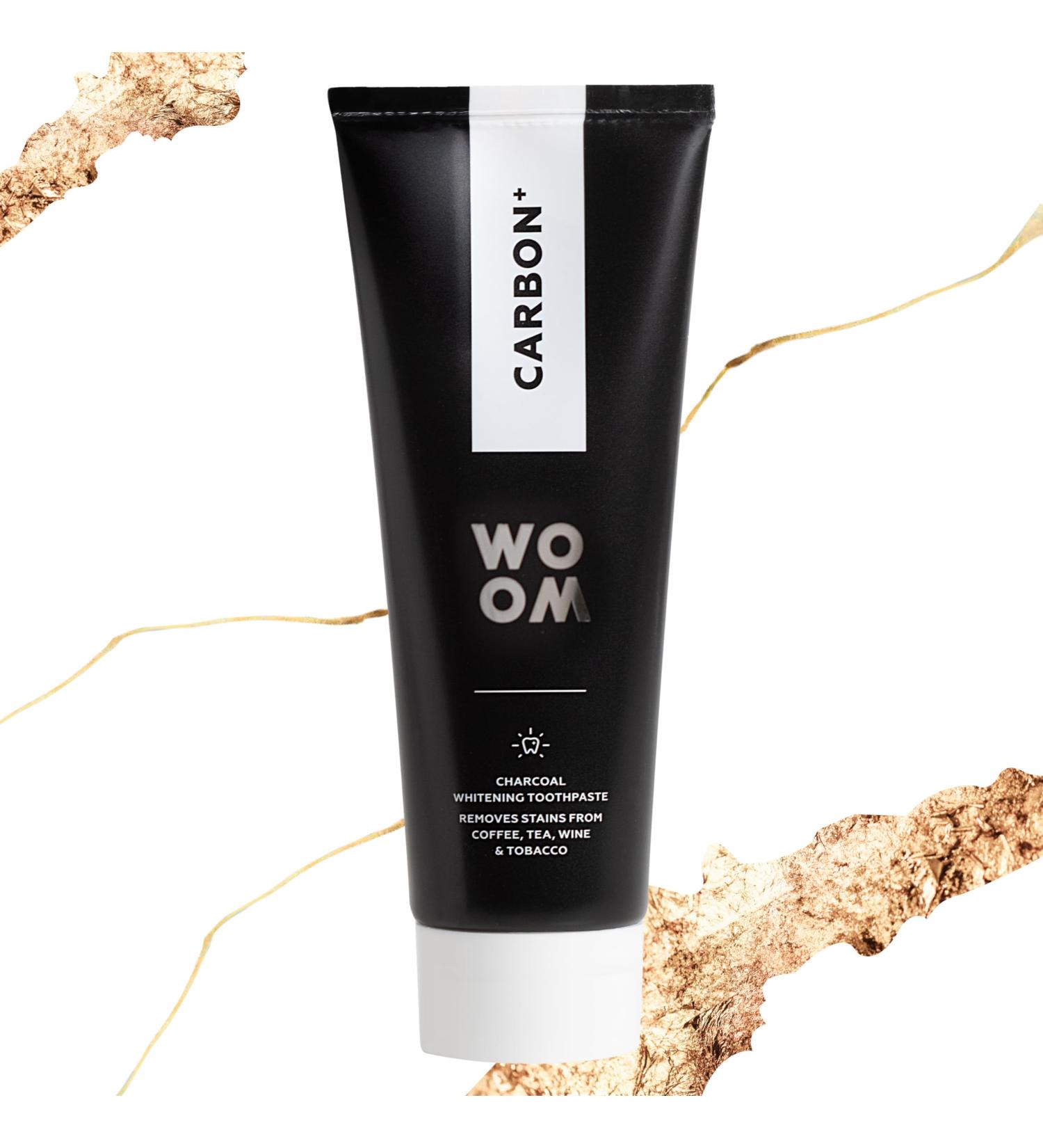 Woom Premium Whitening Toothpaste - Activated Carbon & Fluoride for White Teeth | 75ml International Shipping - Buy Online on GoSupps.com