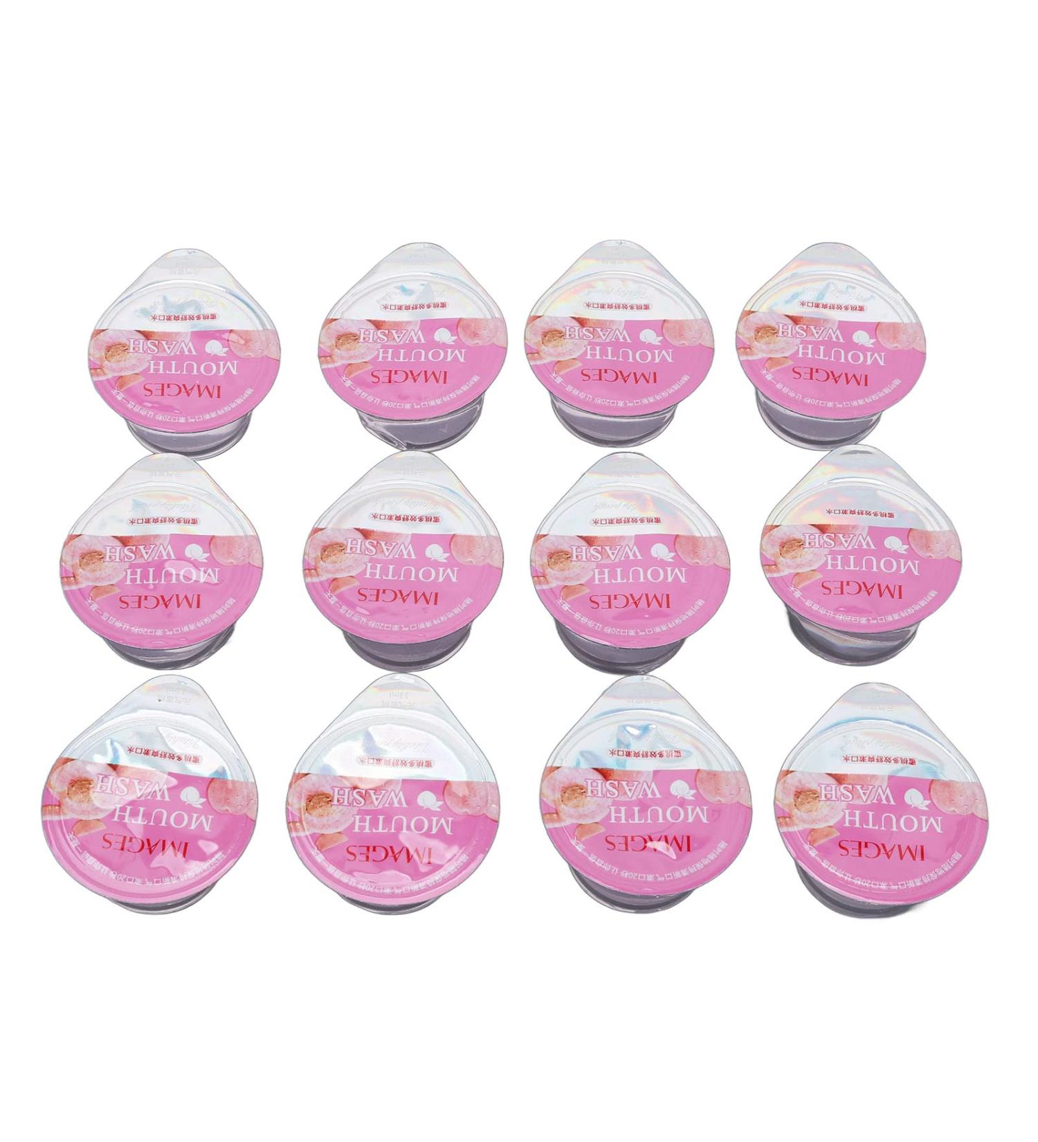 12 Pack Peach Flavored Mouthwash - Freshen Breath & Improve Oral Hygiene (13ml) - Ship Internationally - Buy Online on GoSupps.com