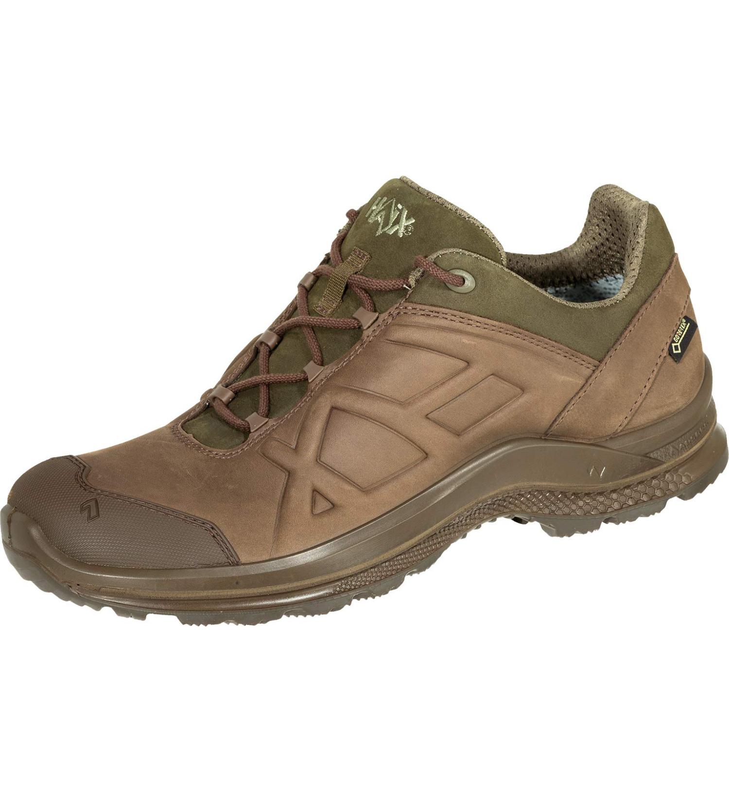 Haix Black Eagle Nature GTX Low: The Black Eagle Nature: Your robust leisure shoe made of high -quality nubucle leather.The 43 EU brown green