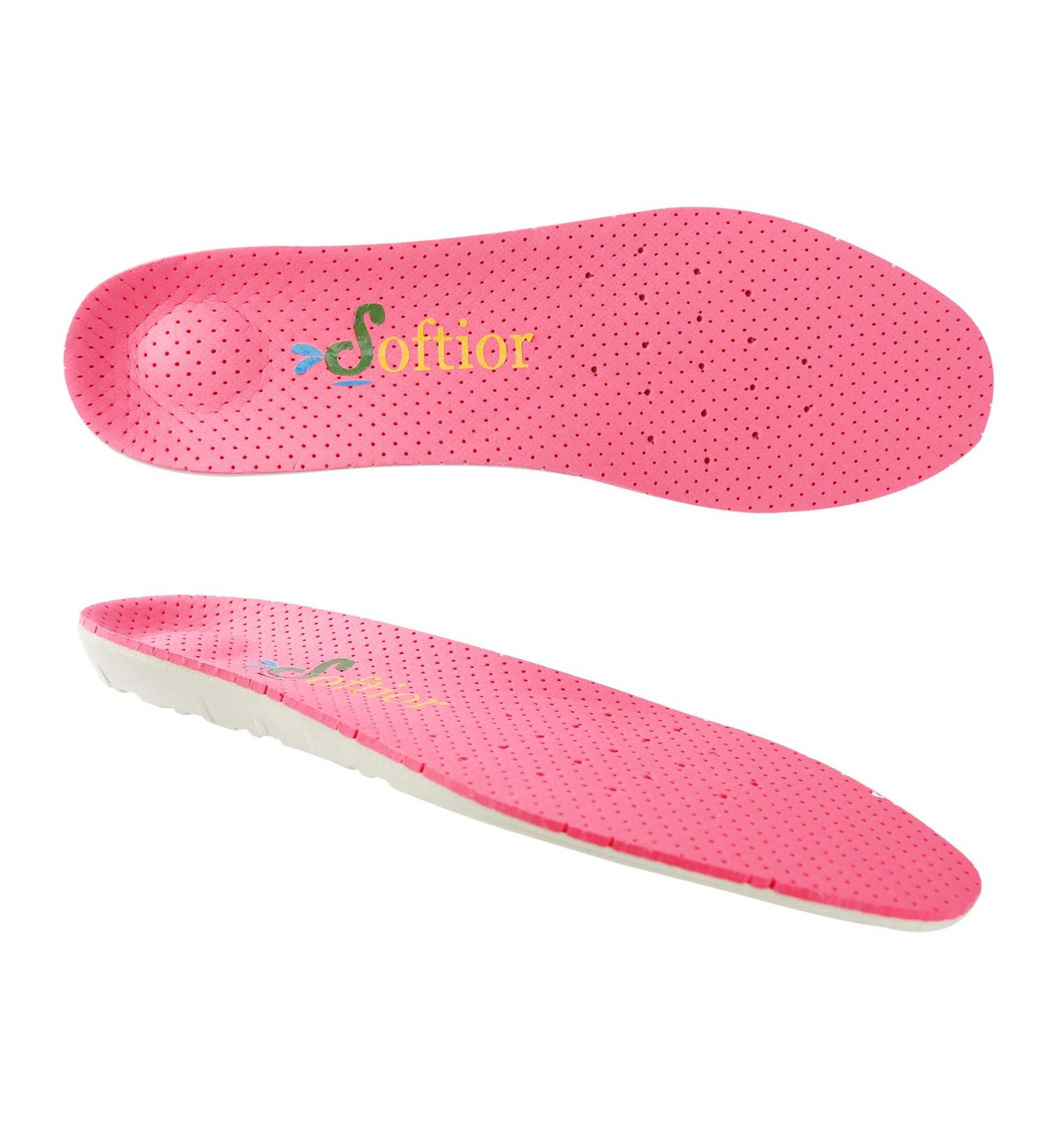 Softior Heavy-Duty Arch Support PU Insoles for Women's Sport & Work Shoes - Sizes 5-10.5 - Buy Online on GoSupps.com