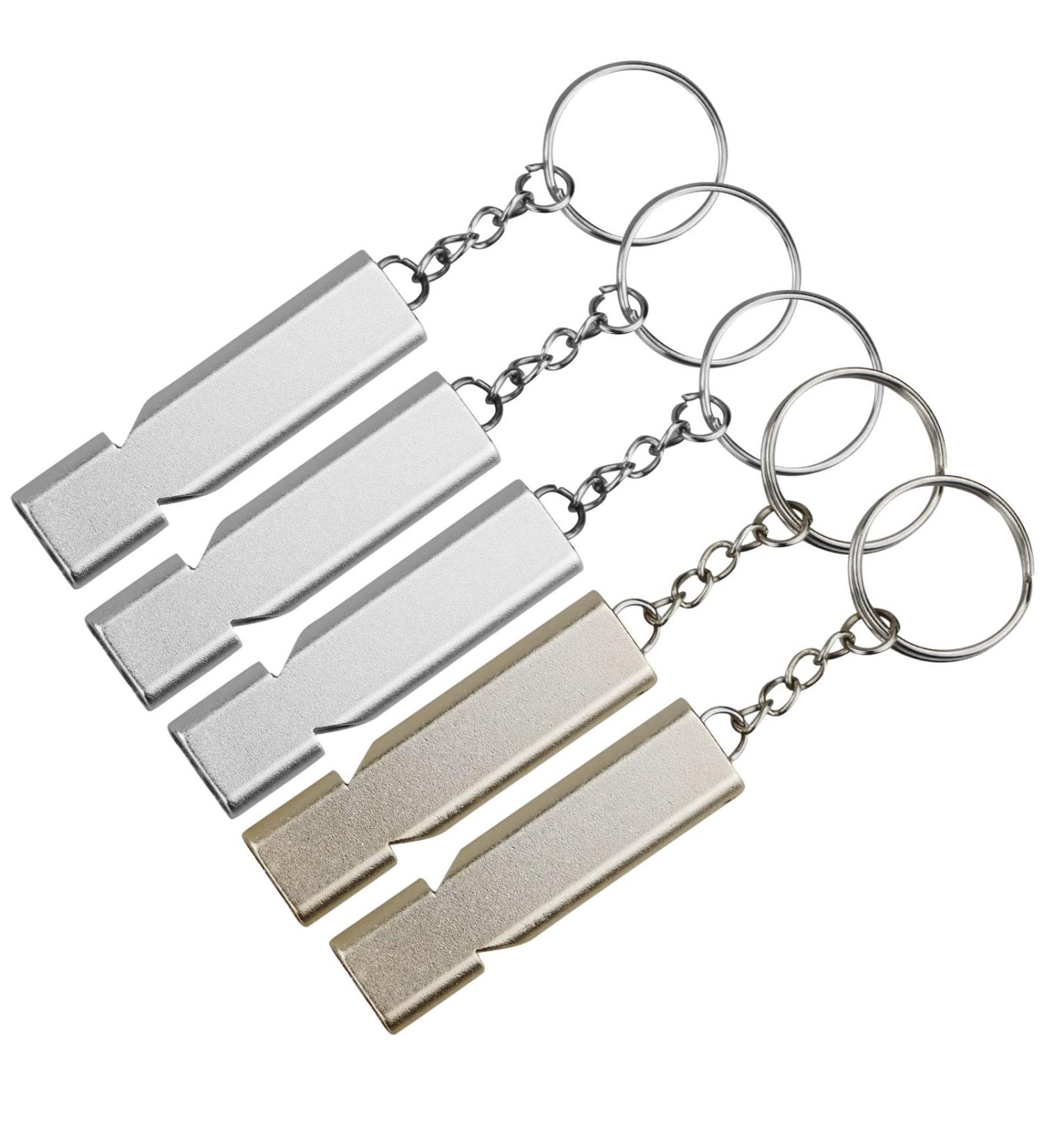 5-Piece Trill Pipe Set | Emergency Pipes with Key Rings for Sports Gym Camping & Hiking - Buy Online on GoSupps.com