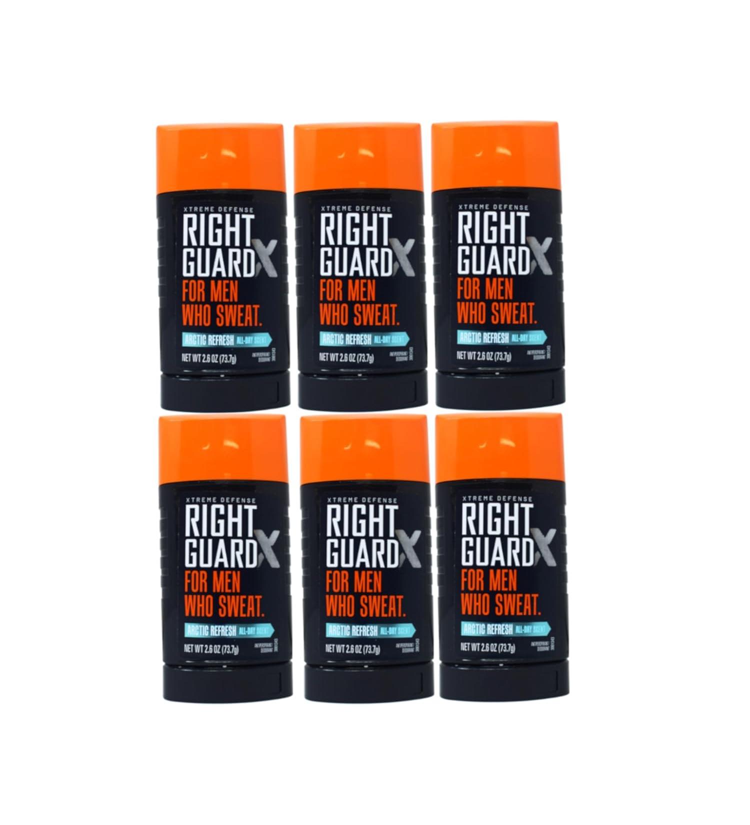 Right Guard Xtreme Defense Antiperspirant Deodorant Arctic Refresh - 2.6 oz (Pack of 6) - Buy Online on GoSupps.com