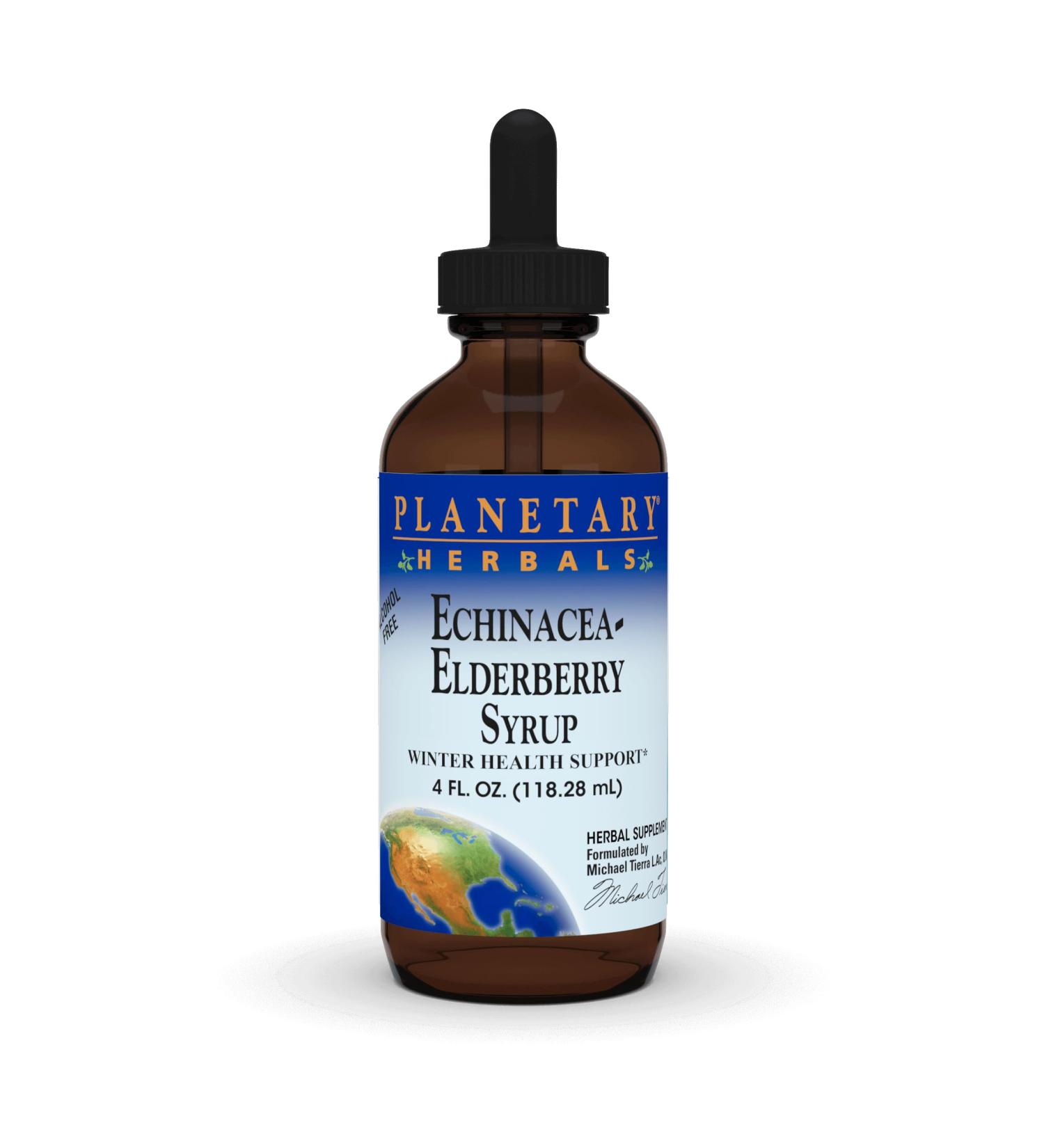 Planetary Herbals Echinacea-Elderberry Syrup 4 fl oz (128.28 ml) - Buy Online on GoSupps.com