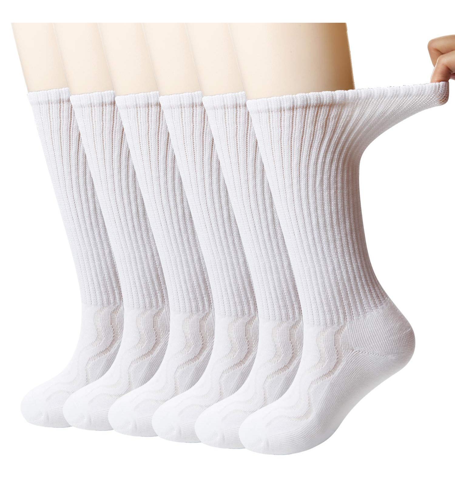 +MD Men's Bamboo Diabetic Crew Dress Socks 13-15 6 Pairs - Moisture Wicking & Non-Binding - Buy Online on GoSupps.com
