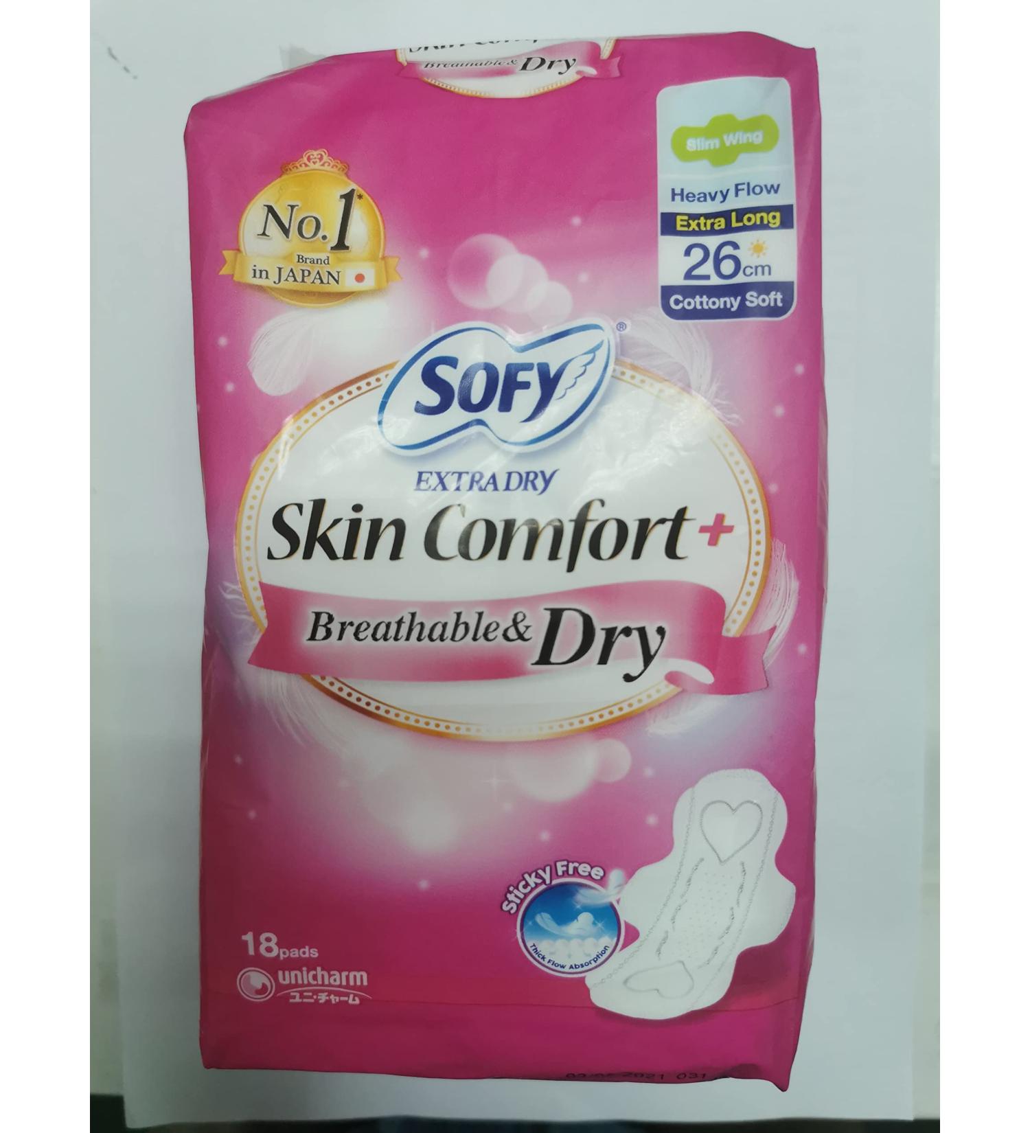 SOFY Extra Dry Day Ultra Slim 26cm 16's - Soft Wavy Top Sheet, Reduced Skin Contact - Buy Online on GoSupps.com