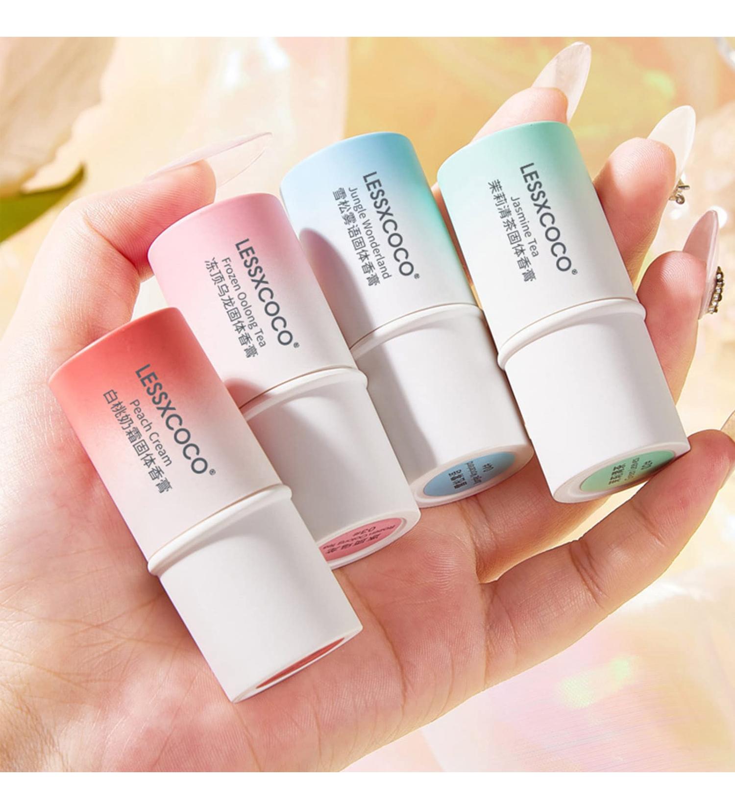 4PCS Solid Balm Sets Solid Perfume Portable Pocket Balm Perfume Perfect for Travel Use Natural Fragrance Parfum for Men and Women (E) - Buy Online on GoSupps.com