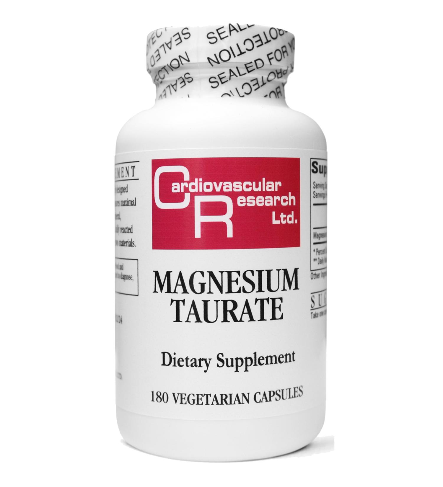Cardiovascular Research Magnesium Taurate 125 mg New Tamper Resistant Ship Box 180 Count 180 Count (Pack of 1) - Buy Online on GoSupps.com
