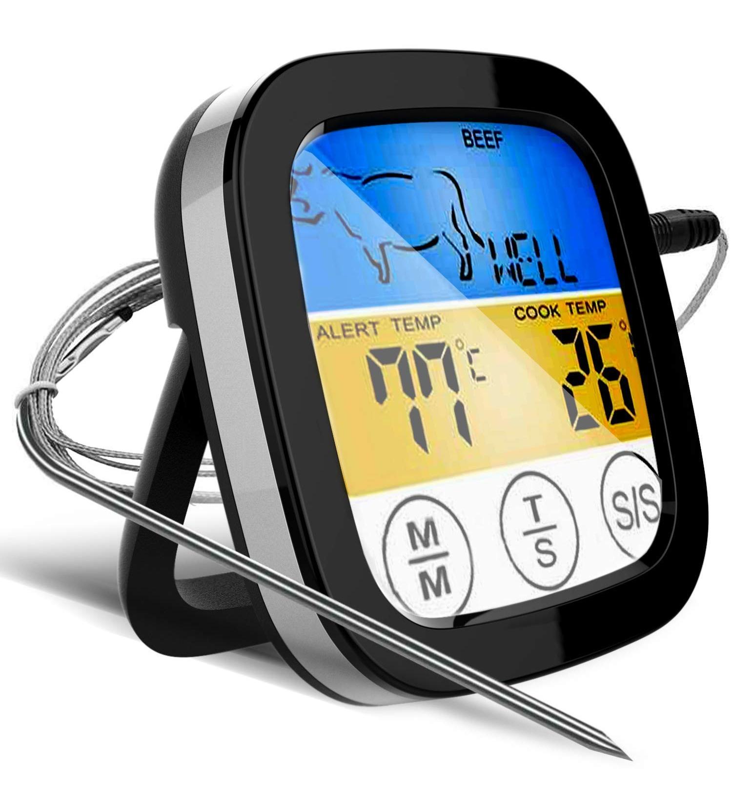 Digital Touchscreen Food Thermometer for Meat Poultry Premium Roast Decaf Coffee - Buy Online on GoSupps.com