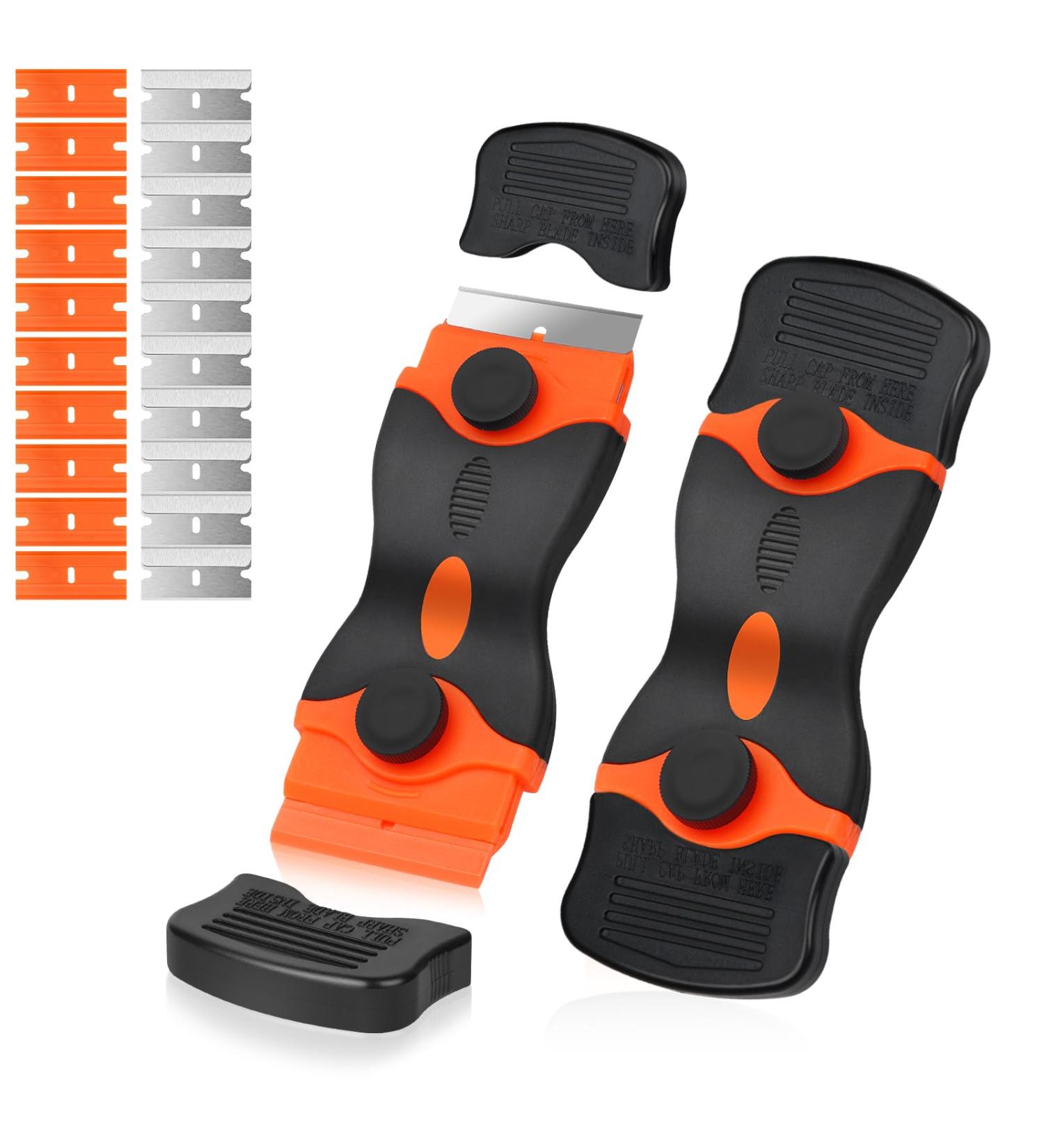 Flintronic Ceranium Field Scraper - 20 Stainless Steel & Plastic Blades - Kitchen Scraper Set for Hob Oven & Glass Ceramic - International Shipping - Buy Online on GoSupps.com