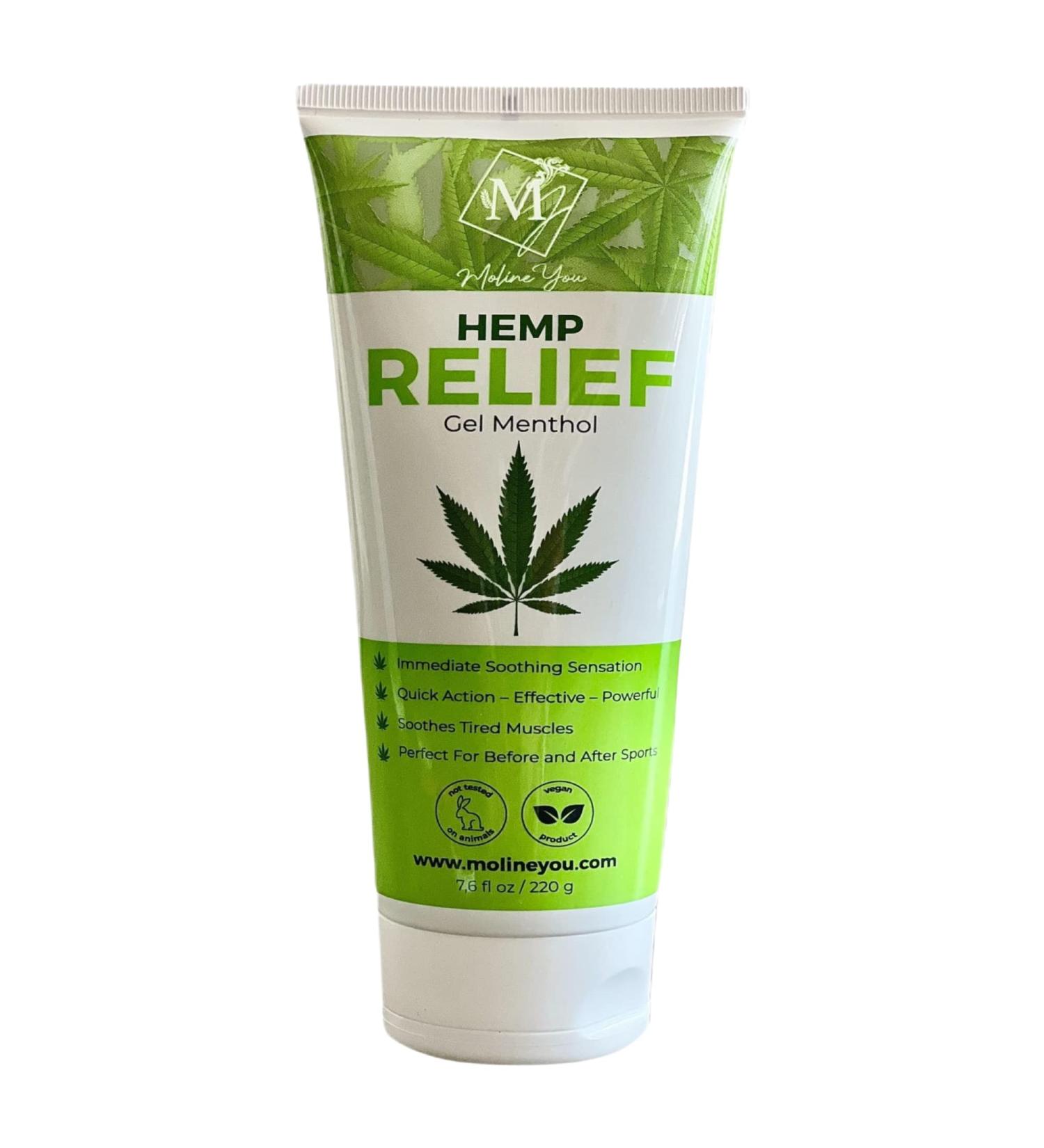 Moline You Hemp Cream for Joint & Muscle Discomfort - Hemp Oil Extract, Arnica, Menthol - 7.6 Oz - Buy Online on GoSupps.com