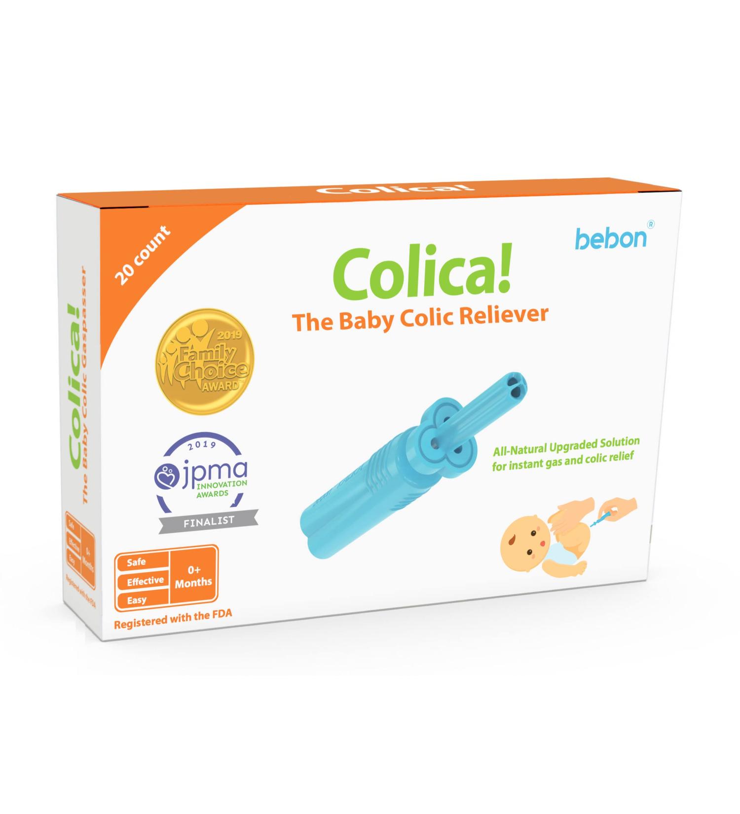 BEBON Baby Gas and Colic Reliever (20 Count) - All-Natural Solution for Baby Colic and Gas Relief - Buy Online on GoSupps.com