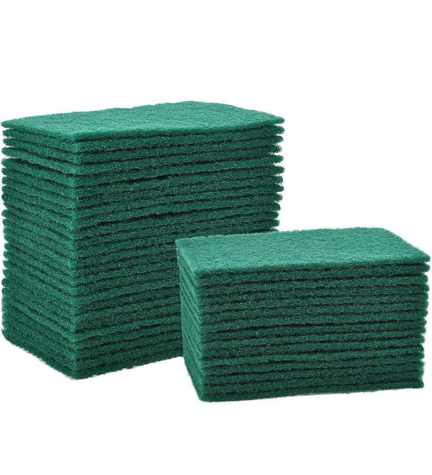Luejnbogty 40Pcs Scrub Sponge Scouring Pad Kitchen Cleaning Rag Frosted Brushed Pot and Bowl Brush - Buy Online on GoSupps.com