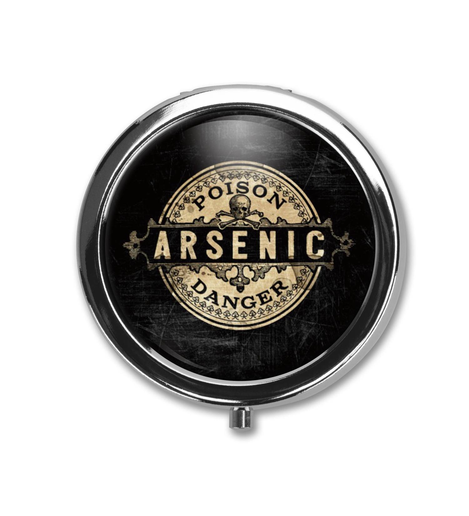 Arsenic Vintage Style Pill Box Case | Pill Organizer & Trinket Holder for Vitamins | International Shipping Available - Buy Online on GoSupps.com