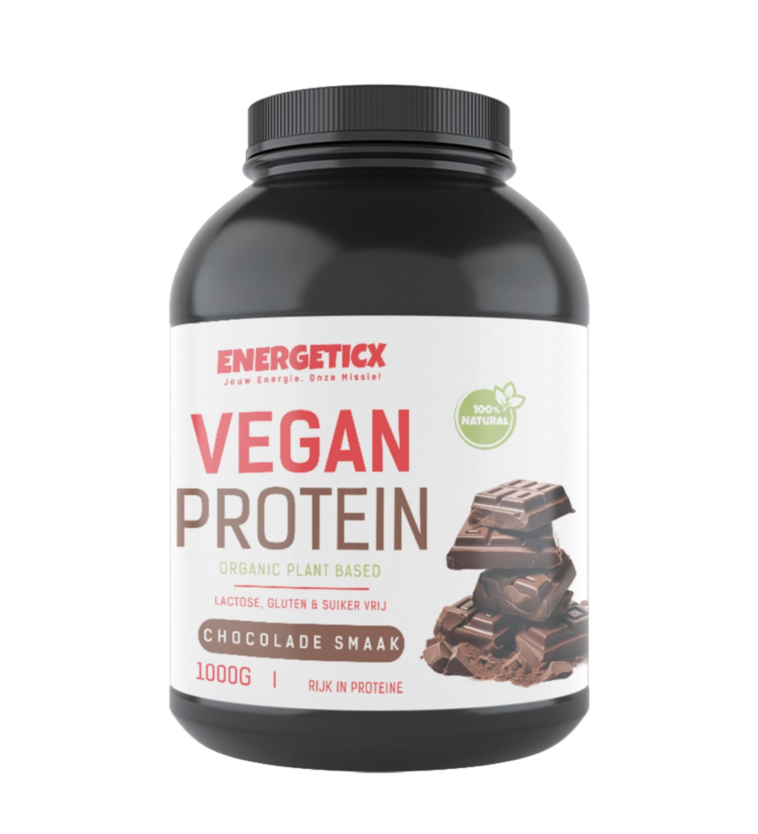 Energeticx VeganVibe Protein Shake PlantBased Protein Shake for Every Day Chocolate 1000 grams 33 portions - Buy Online on GoSupps.com