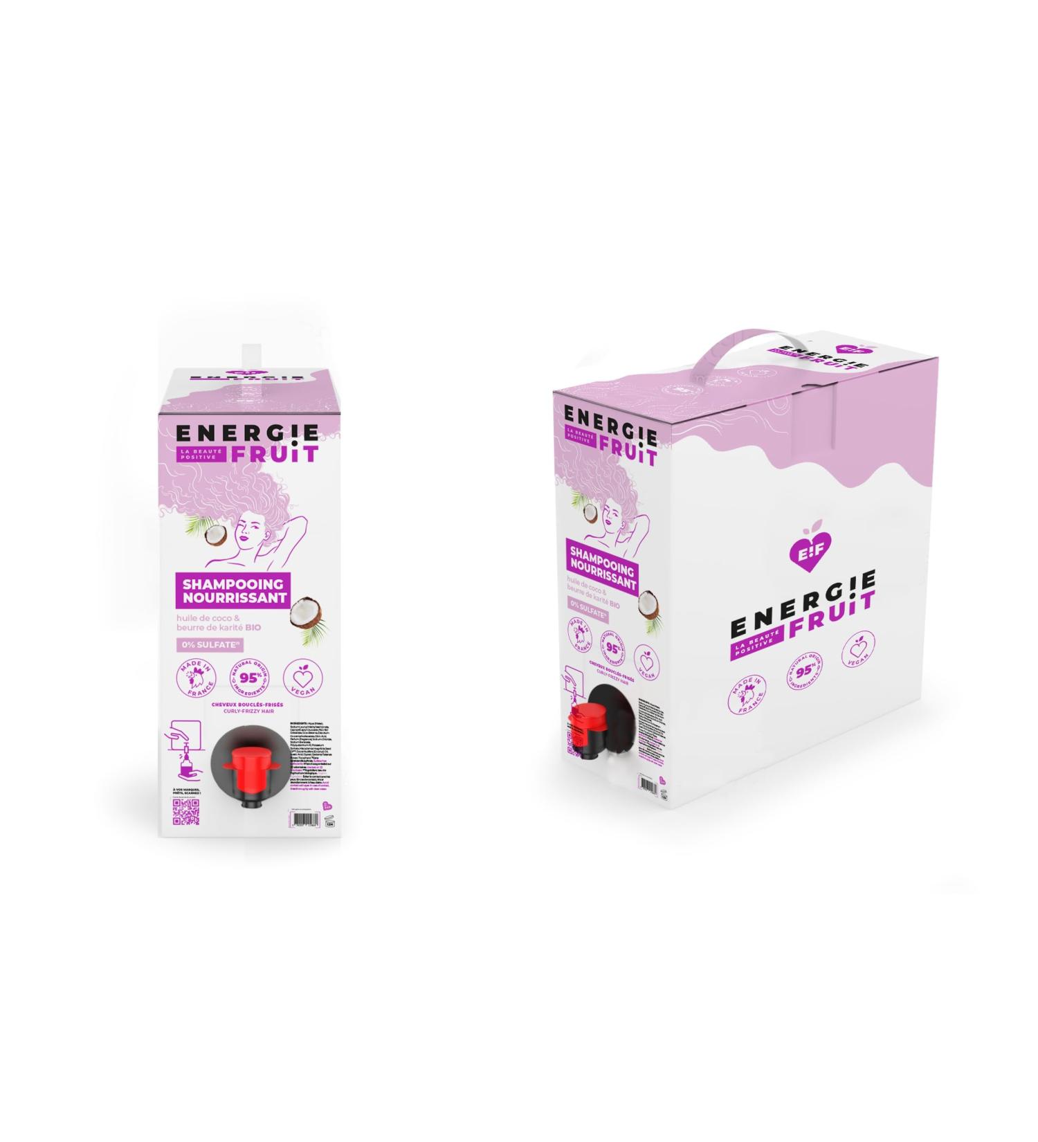 ENERGIE FRUIT - Mega Shampoo 10L - Nourishing Shampoo Coconut Oil and Shea Butter - Buy Online on GoSupps.com