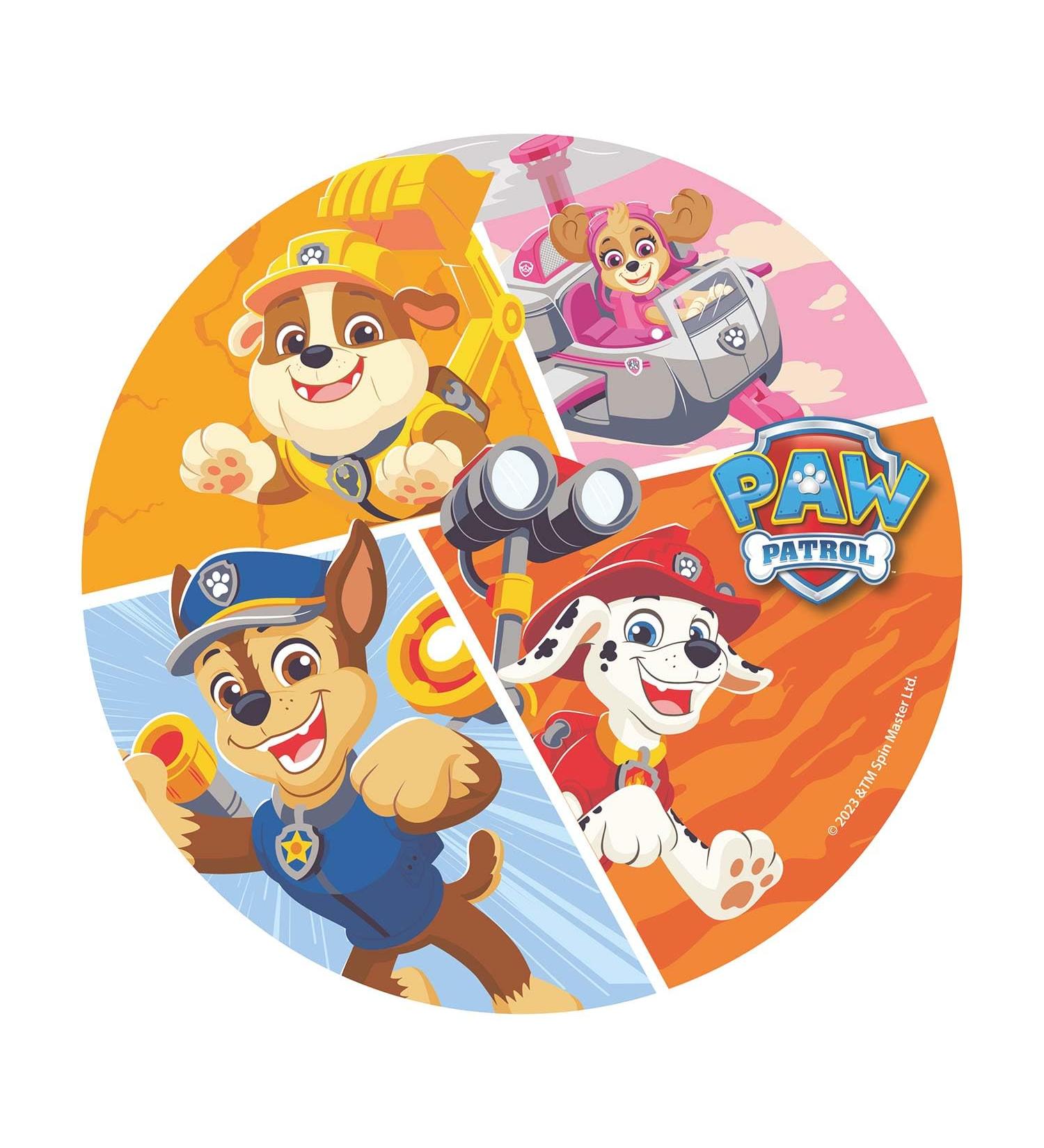 dekora Paw Patrol Wafer Disc for Cake Edible Cake Topper for Children's Birthday Cake Round 20 CM - Buy Online on GoSupps.com