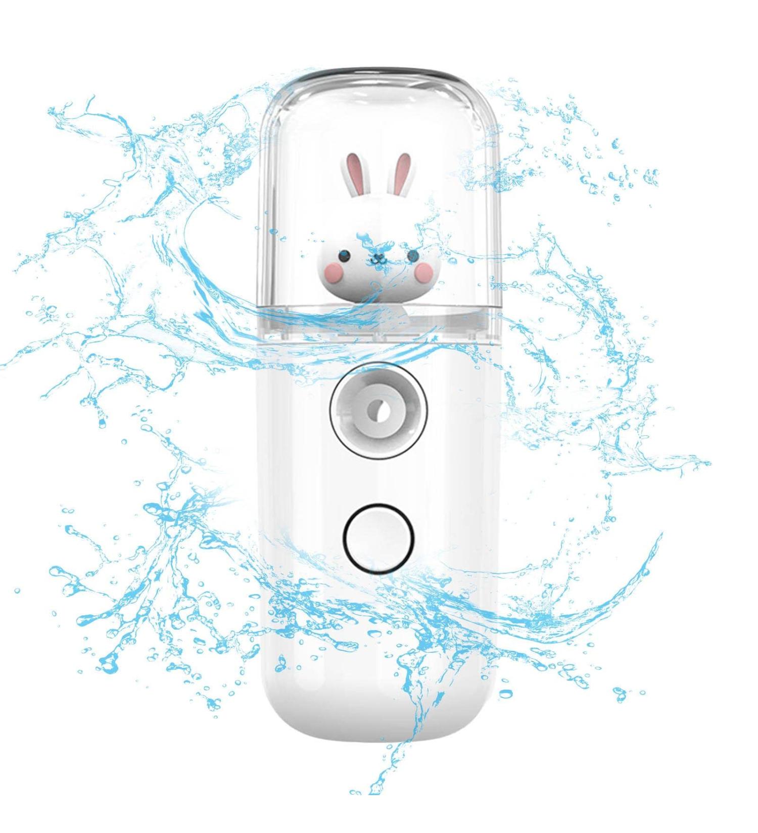 Face Mister - 30 ml Face Humidifier Handy Facial Sprayer | Moisturizing for Face Daily Makeup Skin Care Eyelash Extensions Uwariloy Rabbit White - Buy Online on GoSupps.com