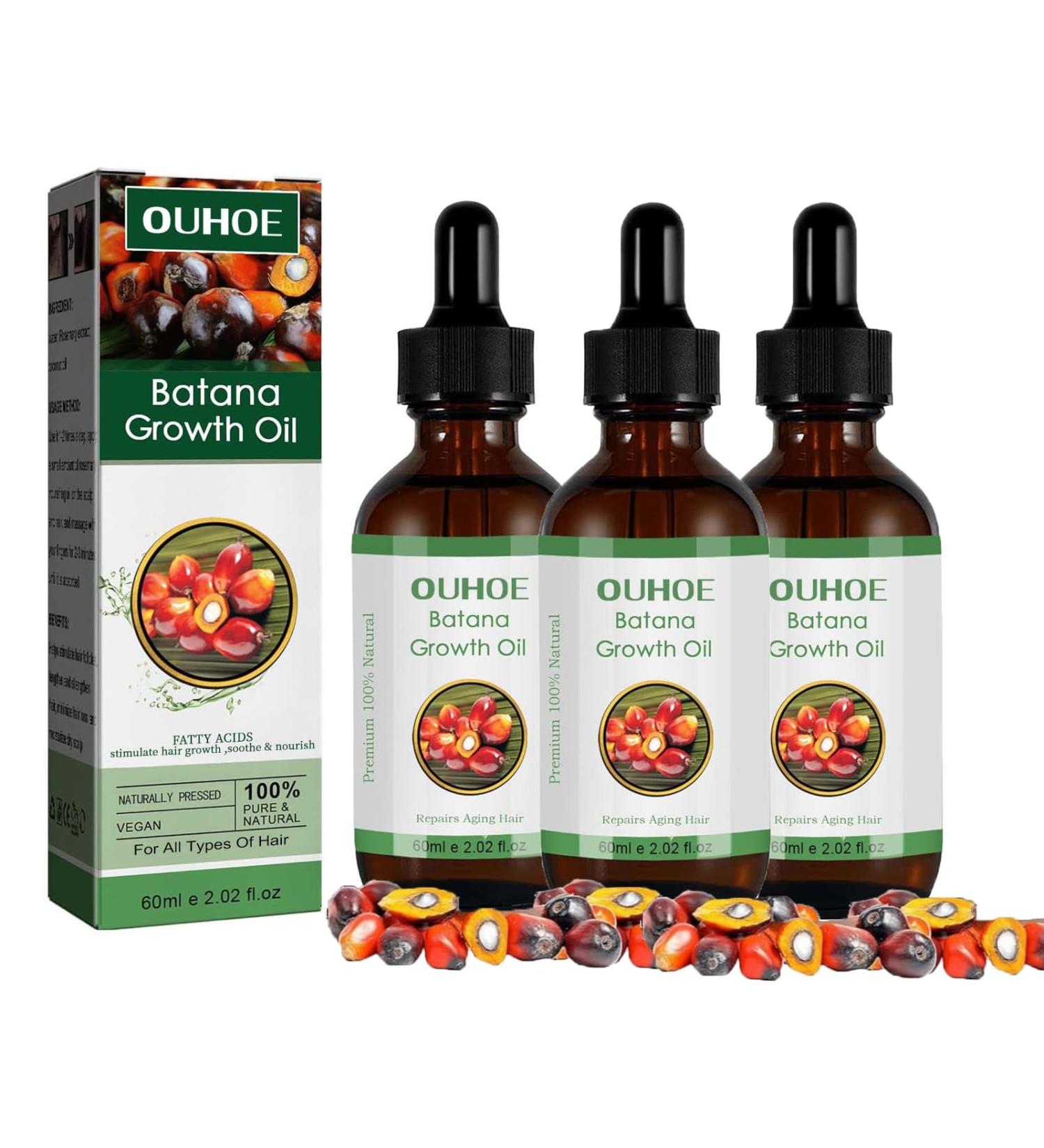 BAInuai Batana oil for hair growth100 organic Batana Oil Organic for Growth Hair promotes hair wellbeing in men and women improves the appearance of hair and skin 3 pieces - Buy Online on GoSupps.com