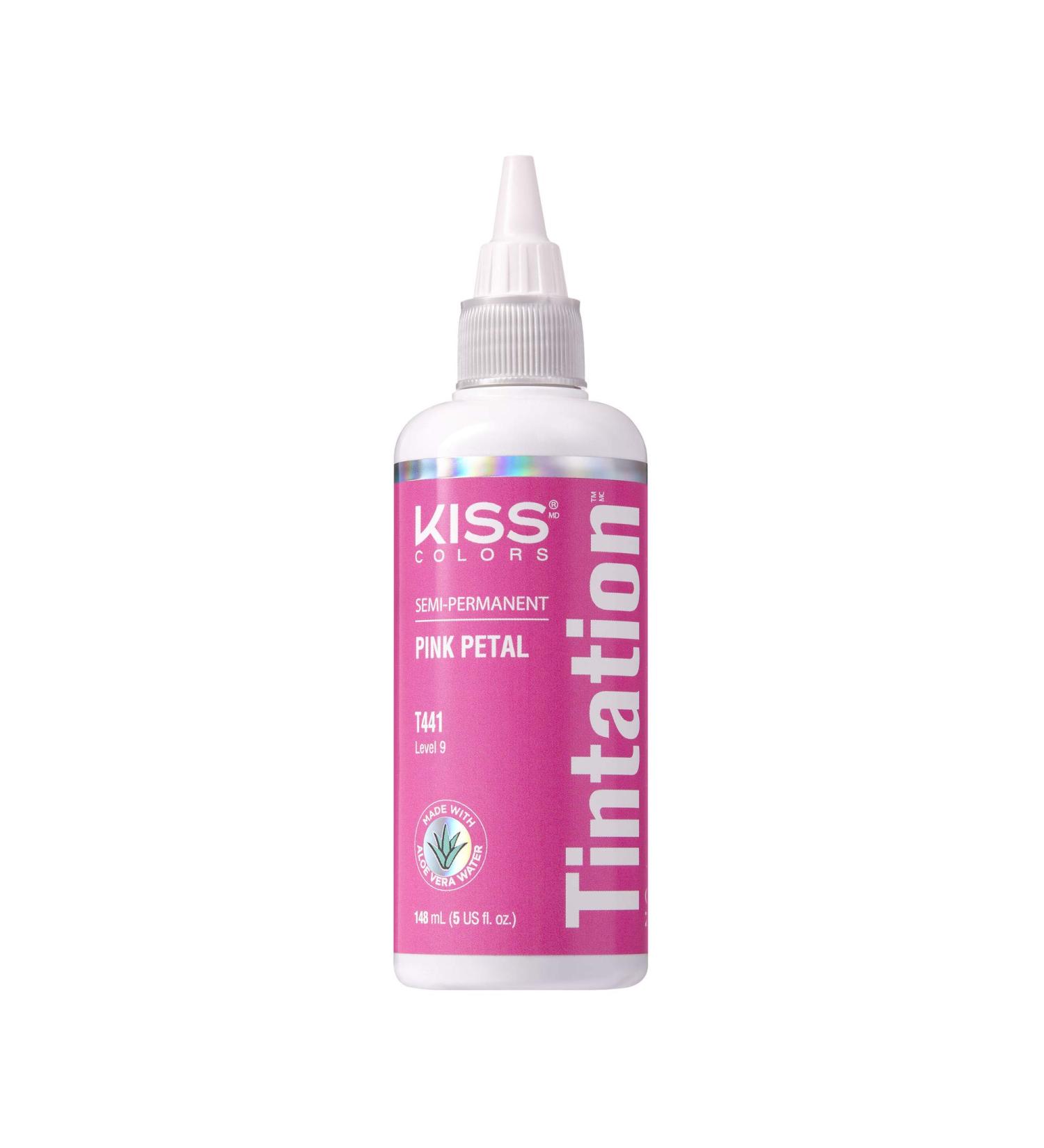 Kiss Tintation Semi-Permanent Hair Color 5 Ounce T740 Or Rose - Buy Online on GoSupps.com