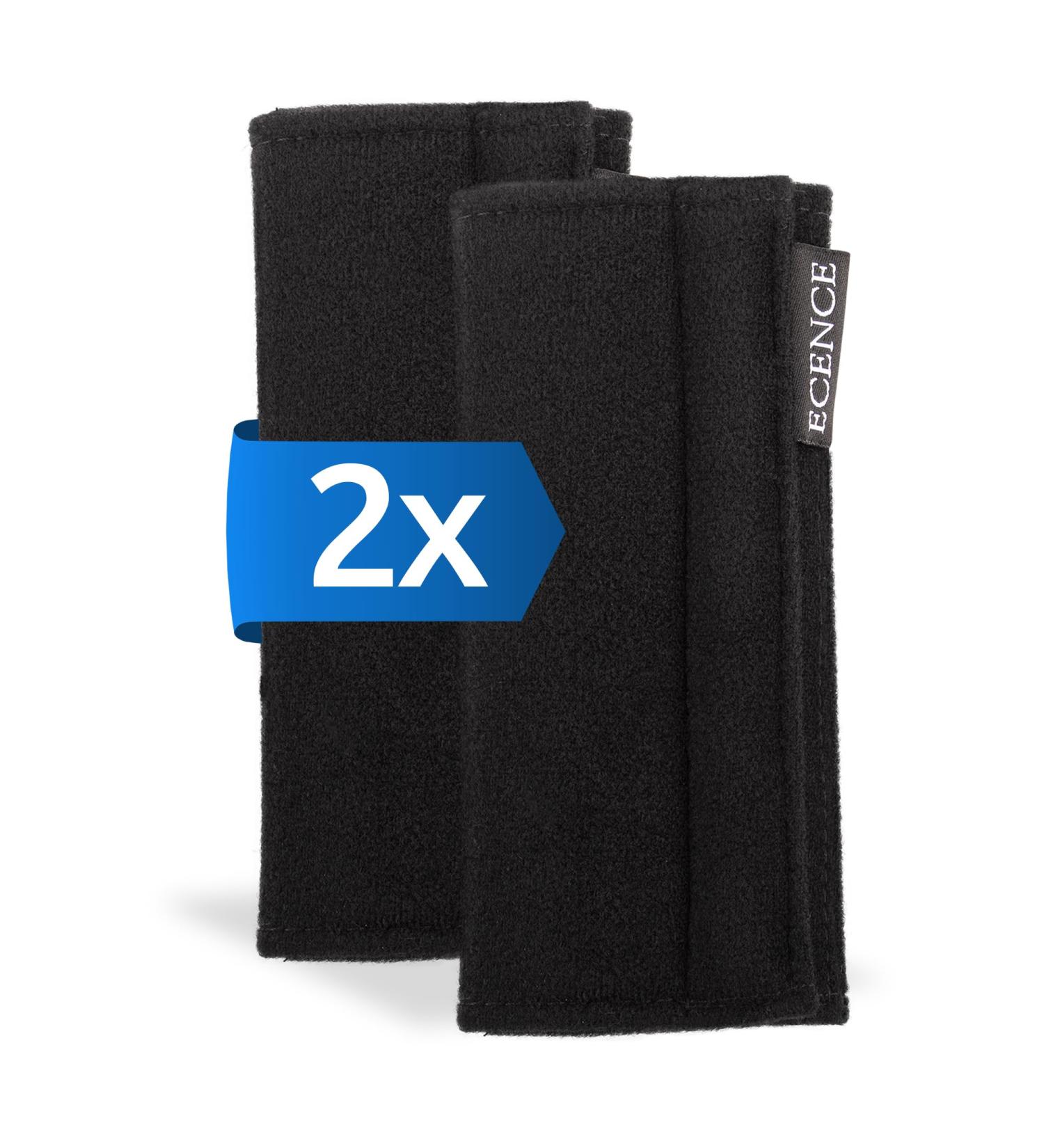 ECENCE Set of 2 Black Seat Belt Pads - Child Car Seat Belt Protectors for Safety & Comfort - Buy Online on GoSupps.com