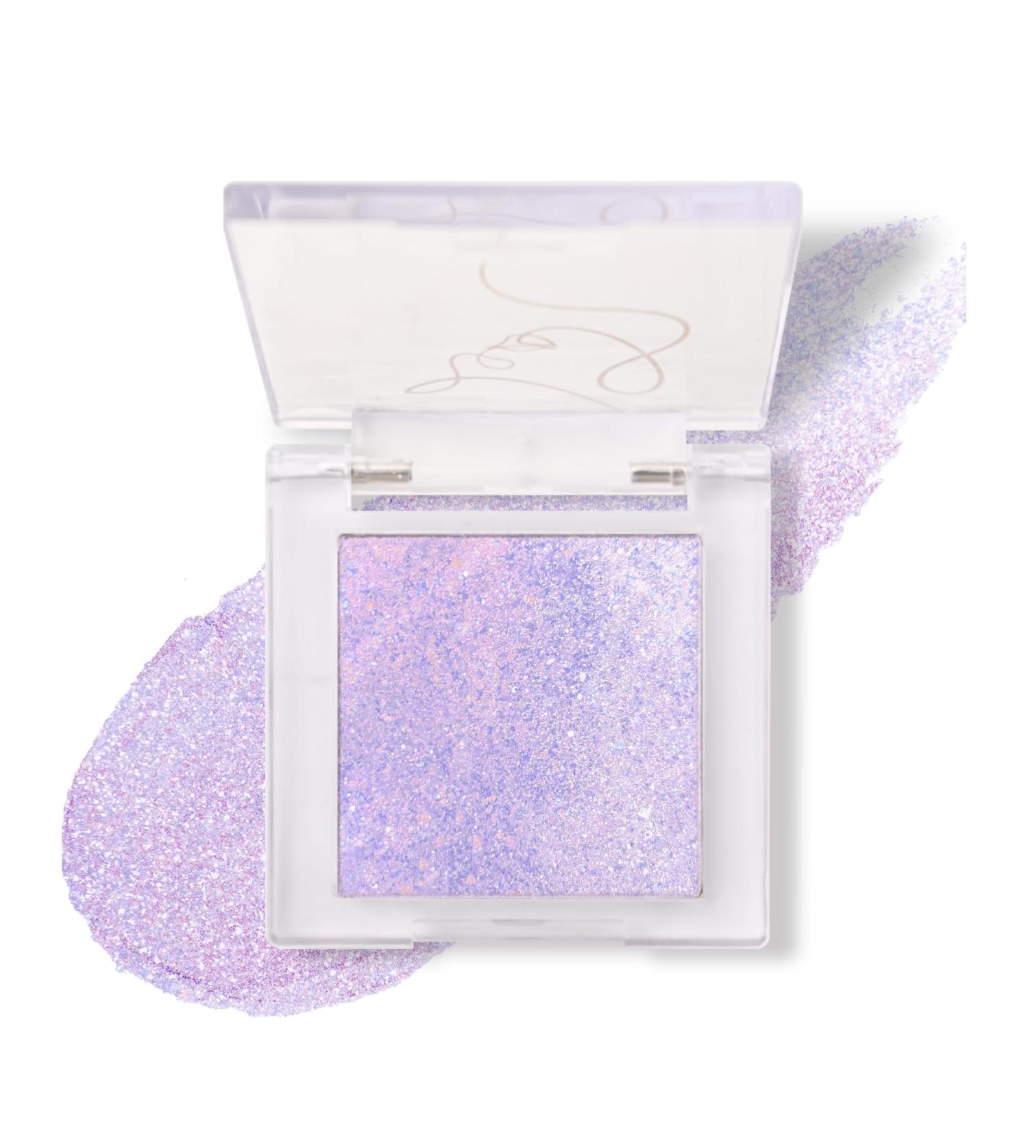  LYSdefeu Glitter Eyeshadow Palette Purple Cream Eyeshadow & Highlighter Waterproof and Durable Fine Texture Metallic Shimmering Eye Makeup Makeup for Women and - Buy Online on GoSupps.com