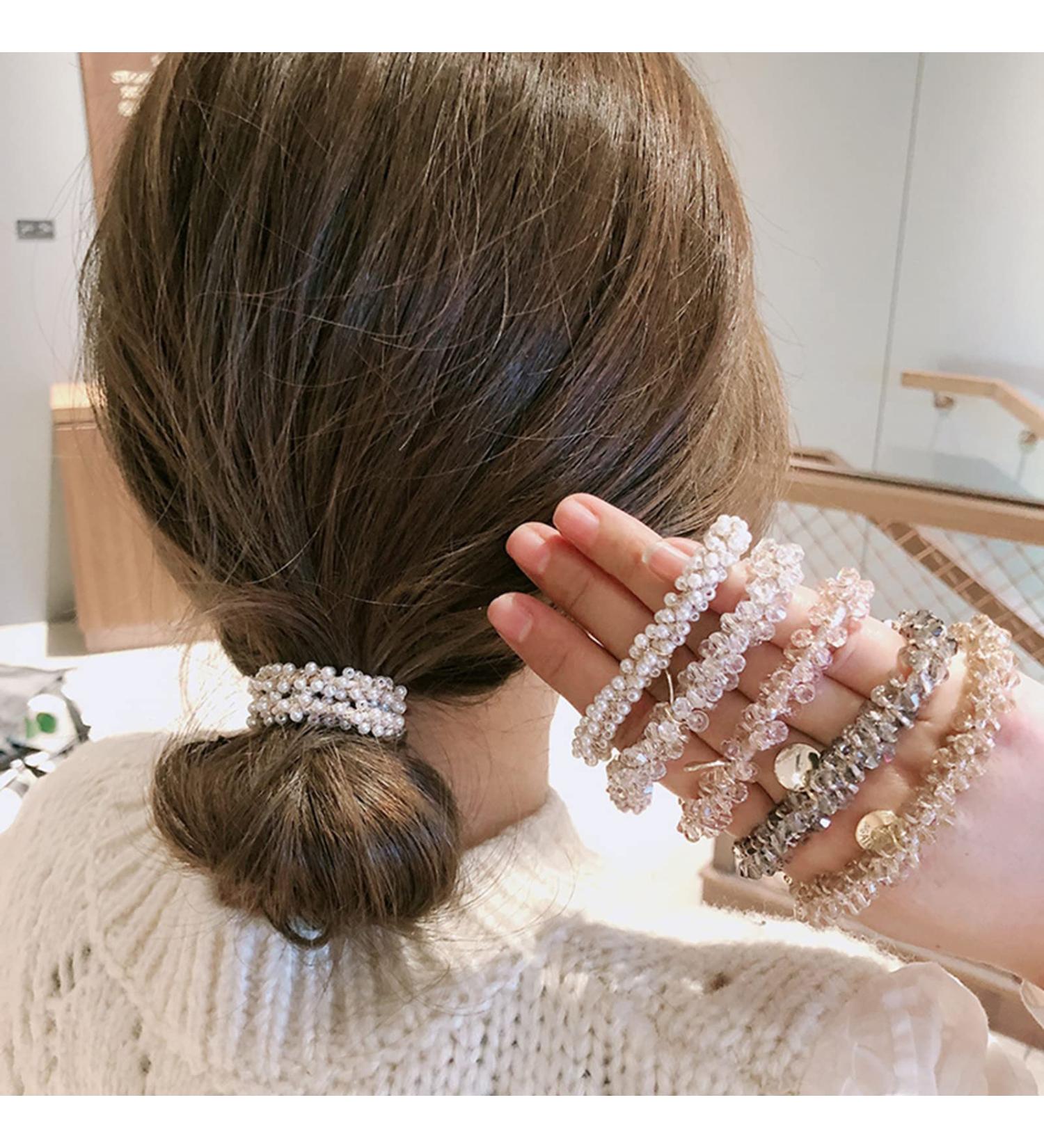 Dewlin Elastic Hair Ties - 5-Piece Scrunchie Set for Women & Girls - Perfect Ponytail Holders & Braid Bands - Buy Online on GoSupps.com