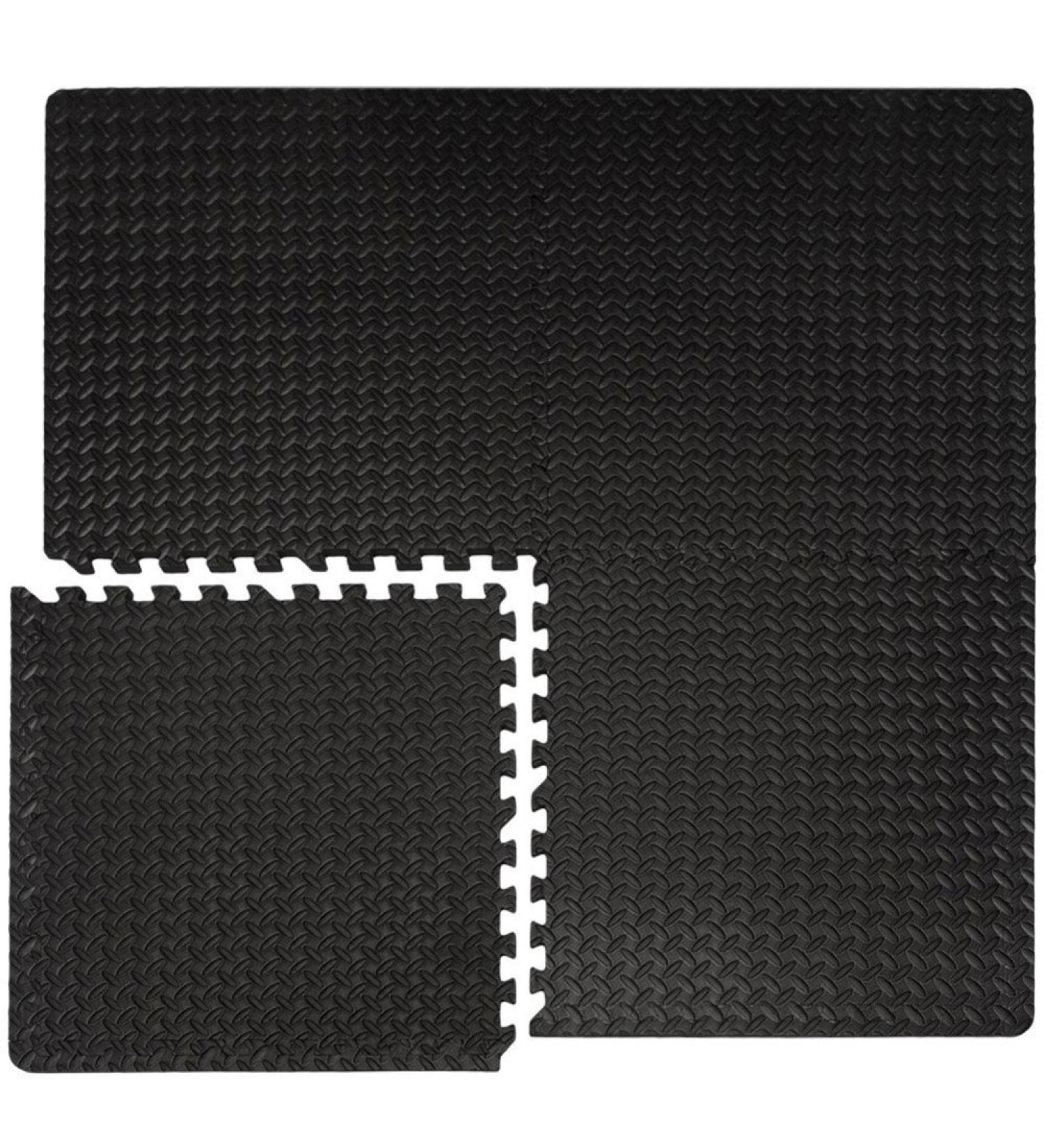 Buy EYEPOWER 4-Pack 1cm Floor Protection Mats - 63x63 Fitness Mat 1.6qm - Durable Edge-Protective Mats for Home Gym - Buy Online on GoSupps.com
