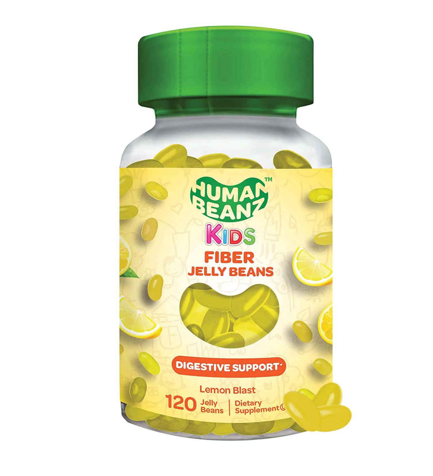 Kids Fiber Jellybean Gummies - 120 Nutritional Vegetarian Supplements - Buy Online on GoSupps.com