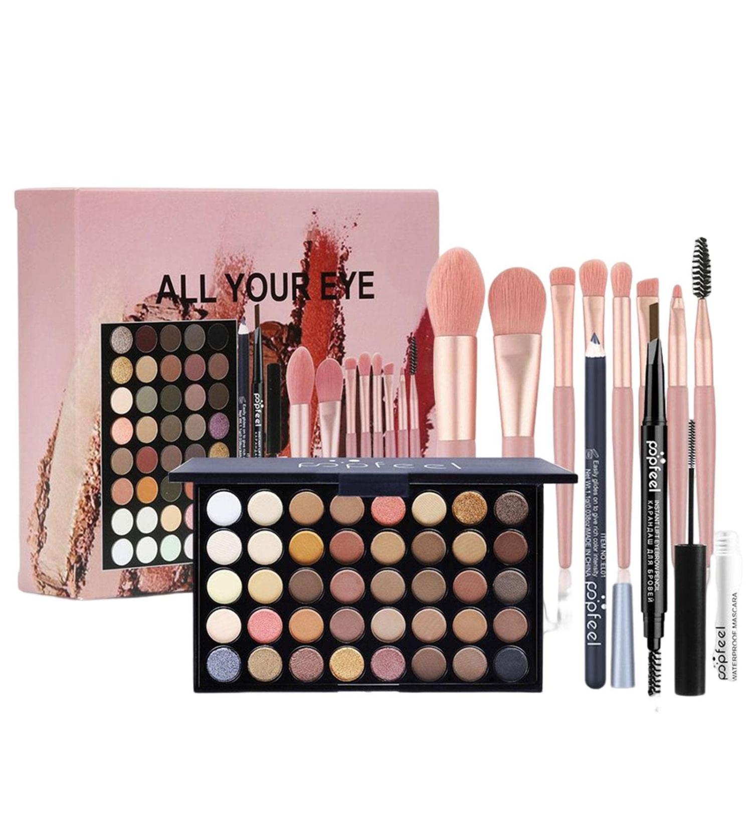40 Color Eyeshadow Palette | Eyeshadow Palette Eye Brushes Makeup Set - 40 Colors Neon Shimmer Matte Eye Shadow Powder Highly Pigmented Set Generic Set002 - Buy Online on GoSupps.com