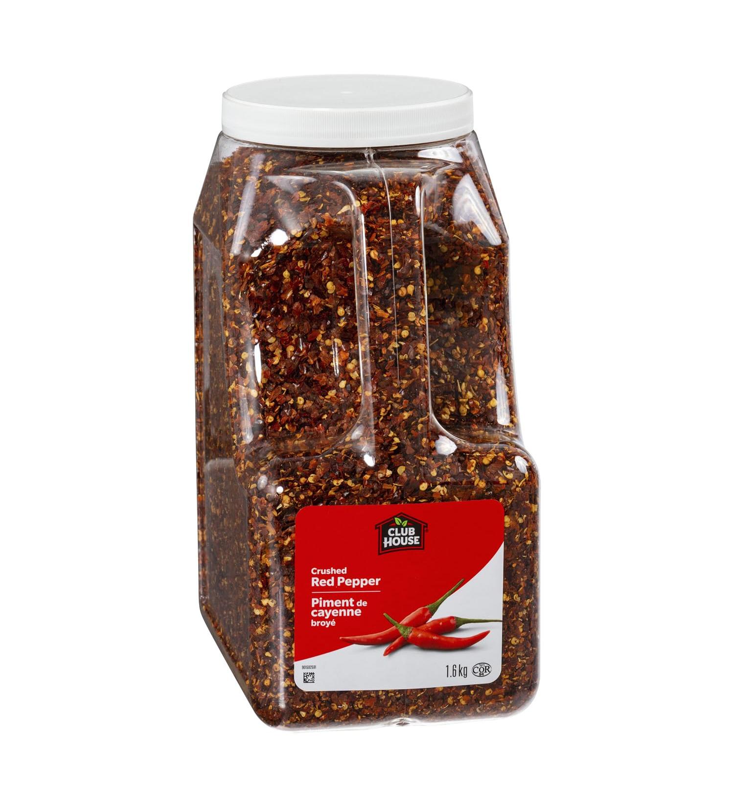 Club House Quality Natural Herbs & Spices RED PEPPER CRUSHED 1.6kg (pack of 1) - Buy Online on GoSupps.com