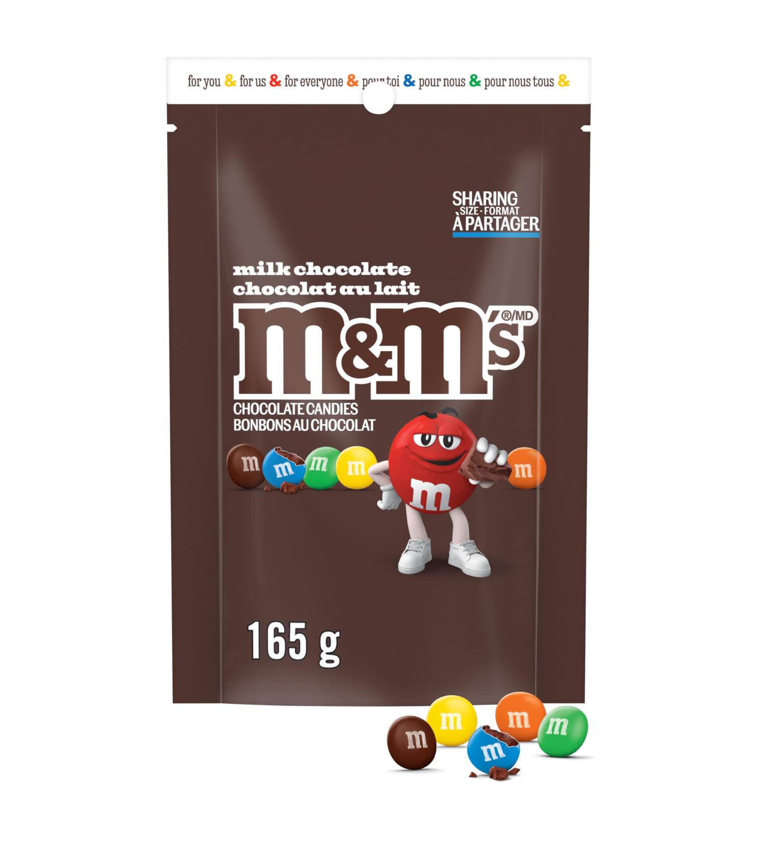 M&M'S Milk Chocolate Candies Sharing Bag 165g Milk 165g - Buy Online on GoSupps.com